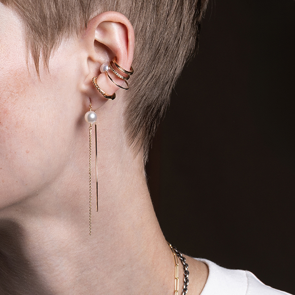 BELUGA ダブル ヒンジ ハギー ピアス XSサイズ