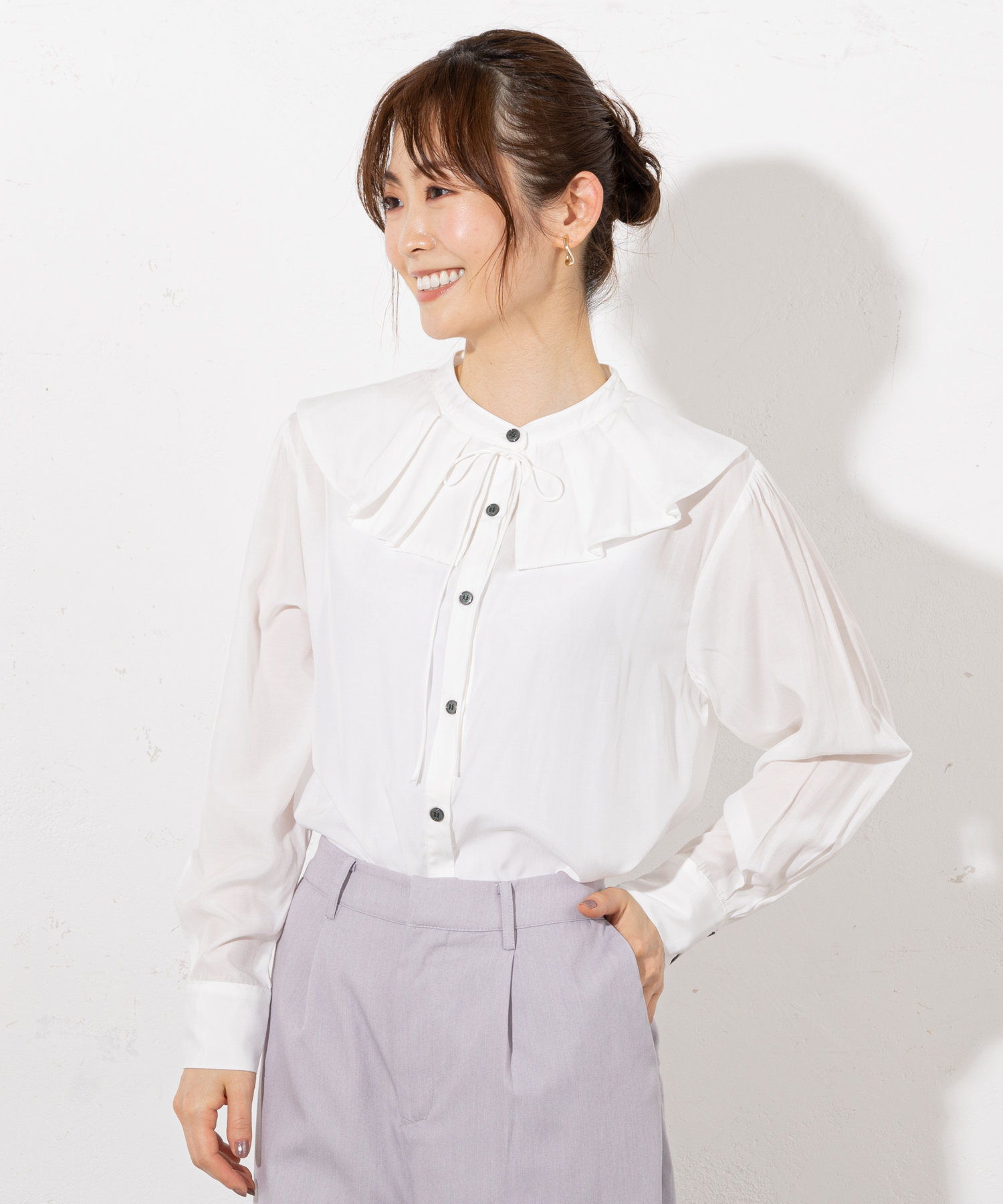 フリル襟ブラウス | prose verse(プロズヴェール)レディース | PAL