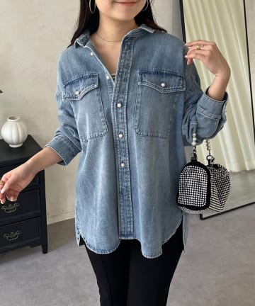 別珍デニムシャツ | DOUDOU(ドゥドゥ)レディース | PAL CLOSET(パル