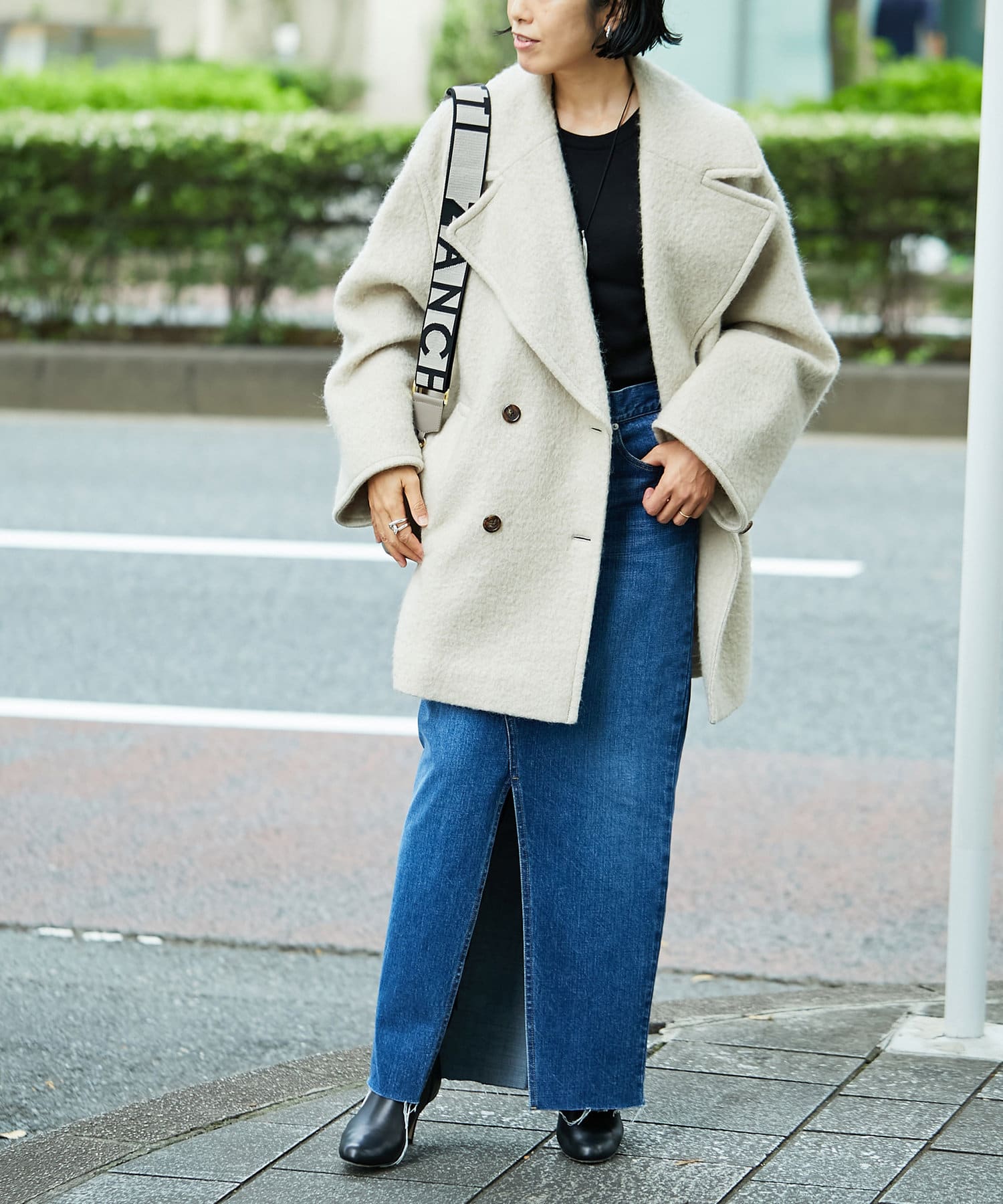 大草直子さんコラボ】モヘヤシャギーハーフコート - GALLARDAGALANTE