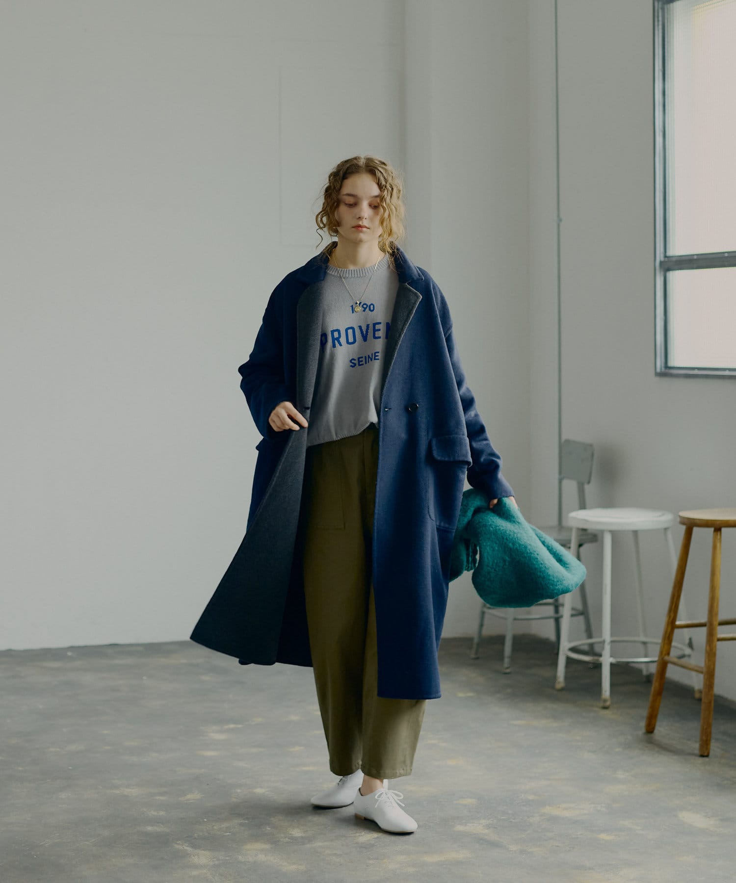 ハンドメイドリバーロングコート | PUAL CE CIN(ピュアルセシン