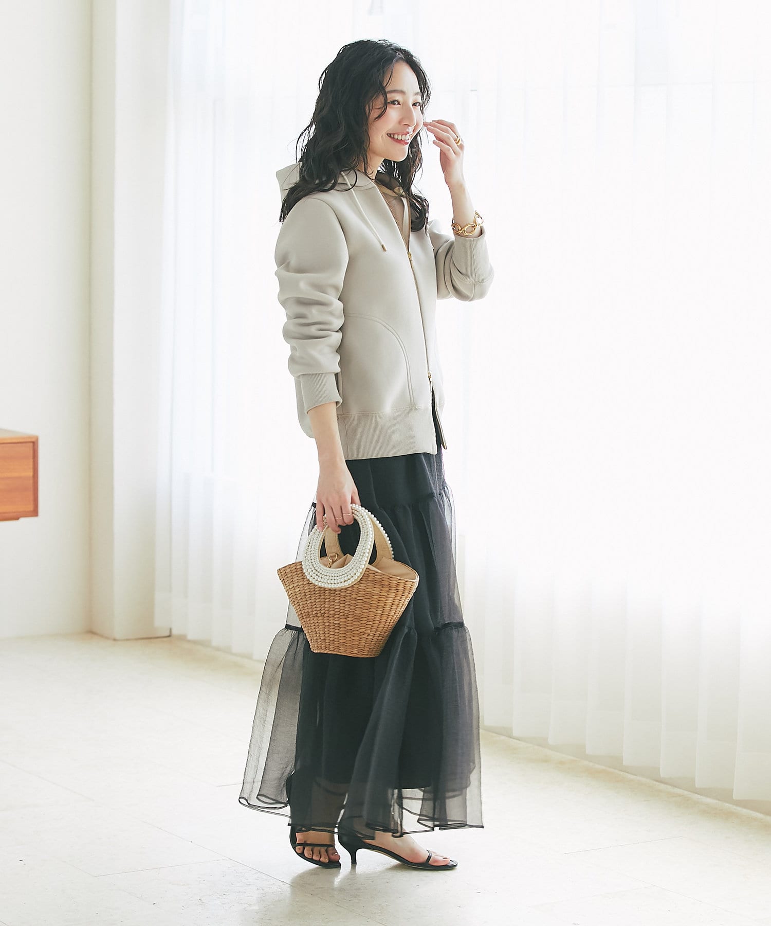 待望の復刻！最強モテバッグ】パールハンドルバスケットS チェーン付