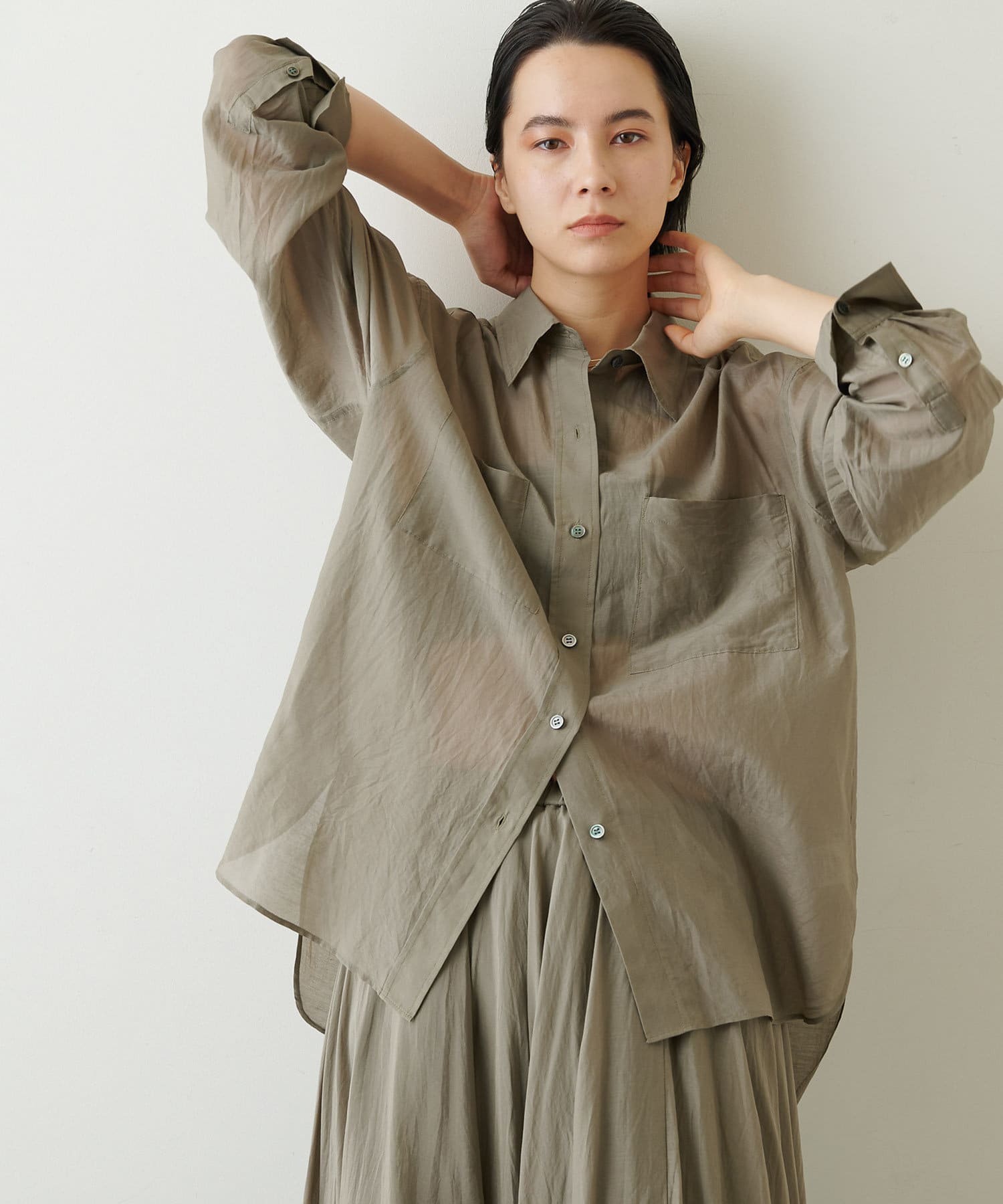 シルクローンブラウス | Whim Gazette(ウィム ガゼット)レディース