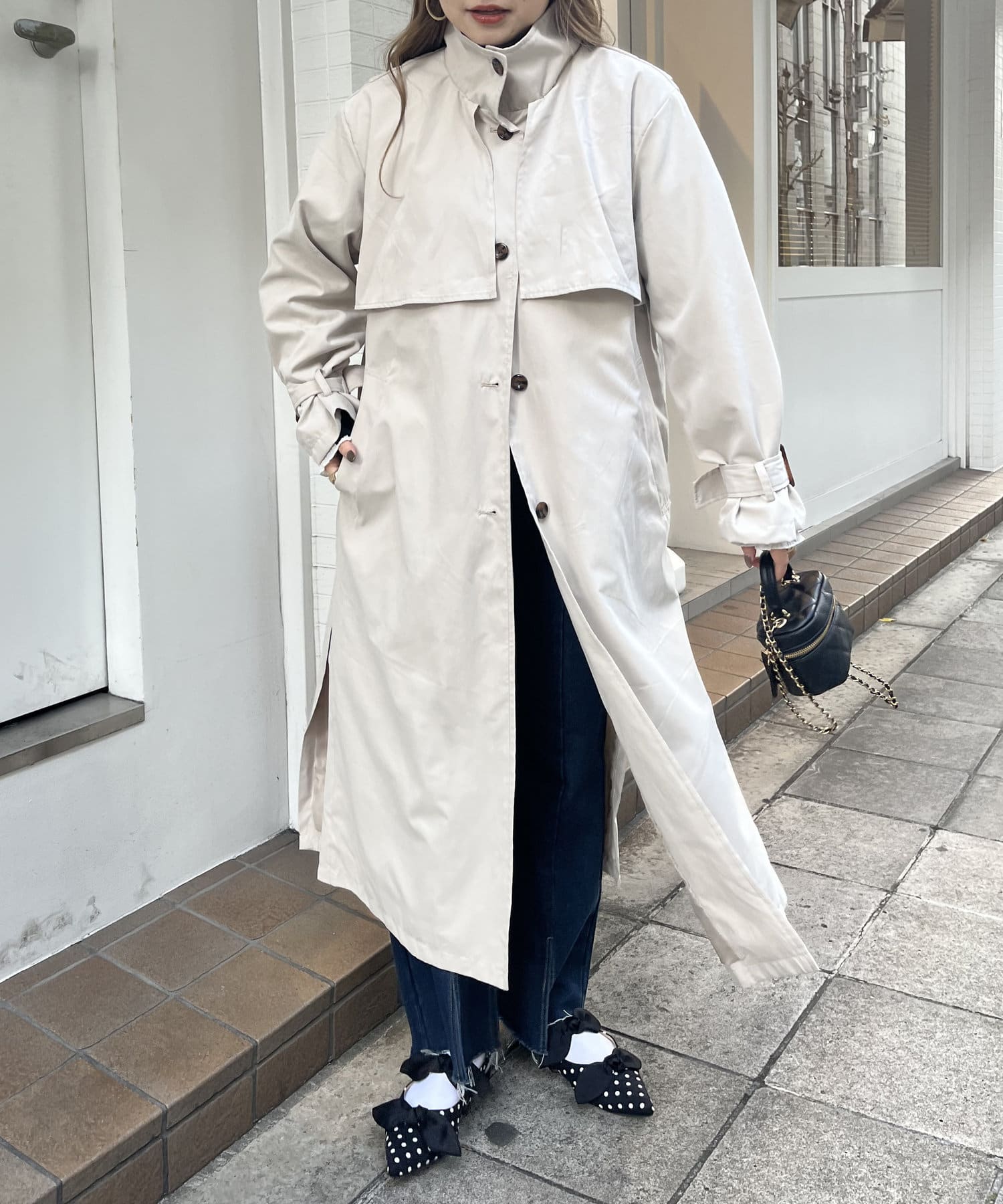 スタンドカラーヨークコート | prose verse(プロズヴェール)レディース