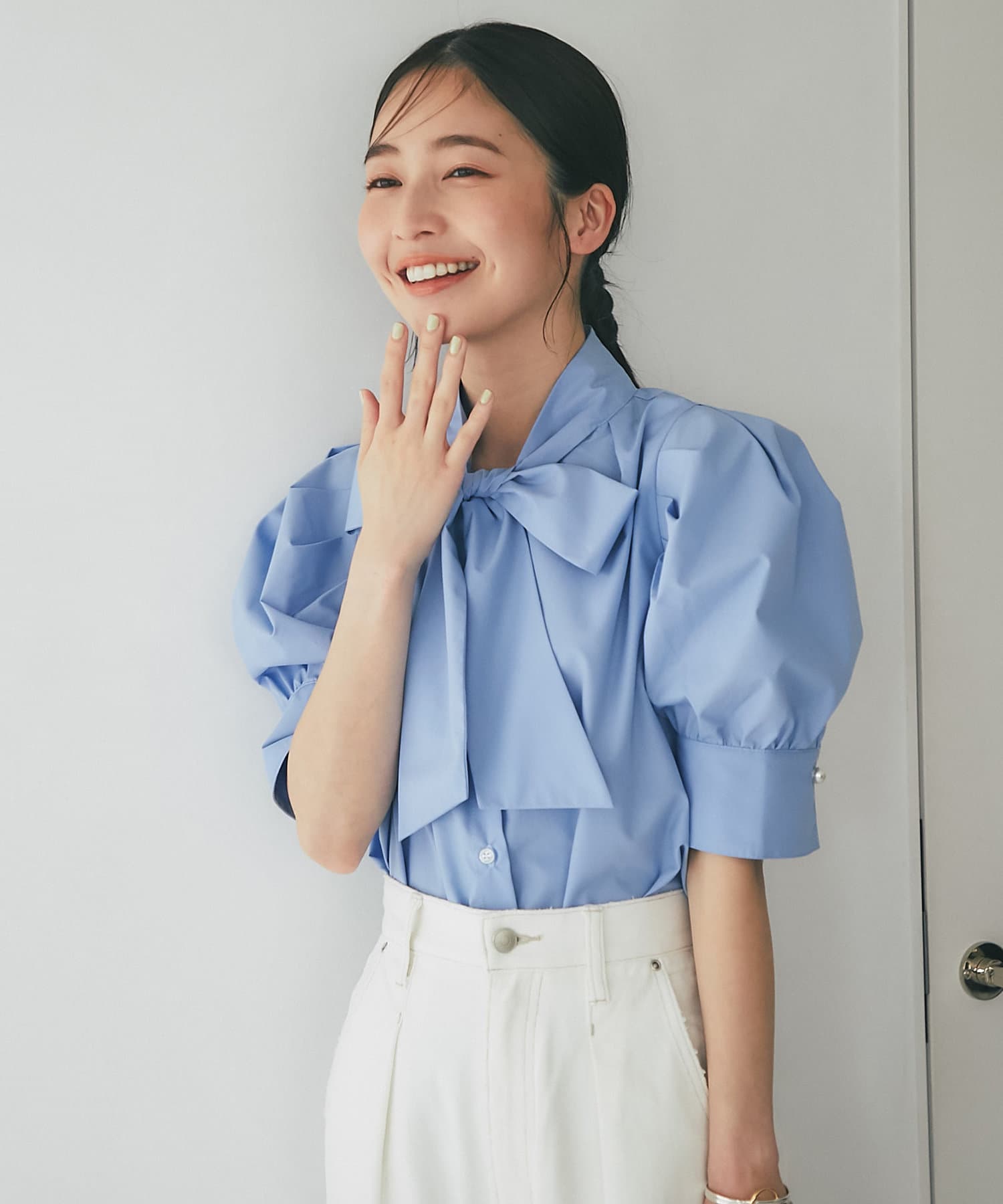 最強愛されボウブラウス】ボウタイパフスリーブブラウス | La boutique