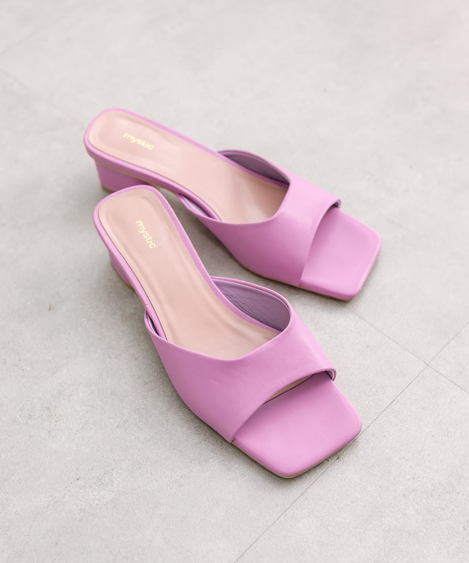 3サイズ/3色展開】スクエアミュール | mystic(ミスティック)レディース