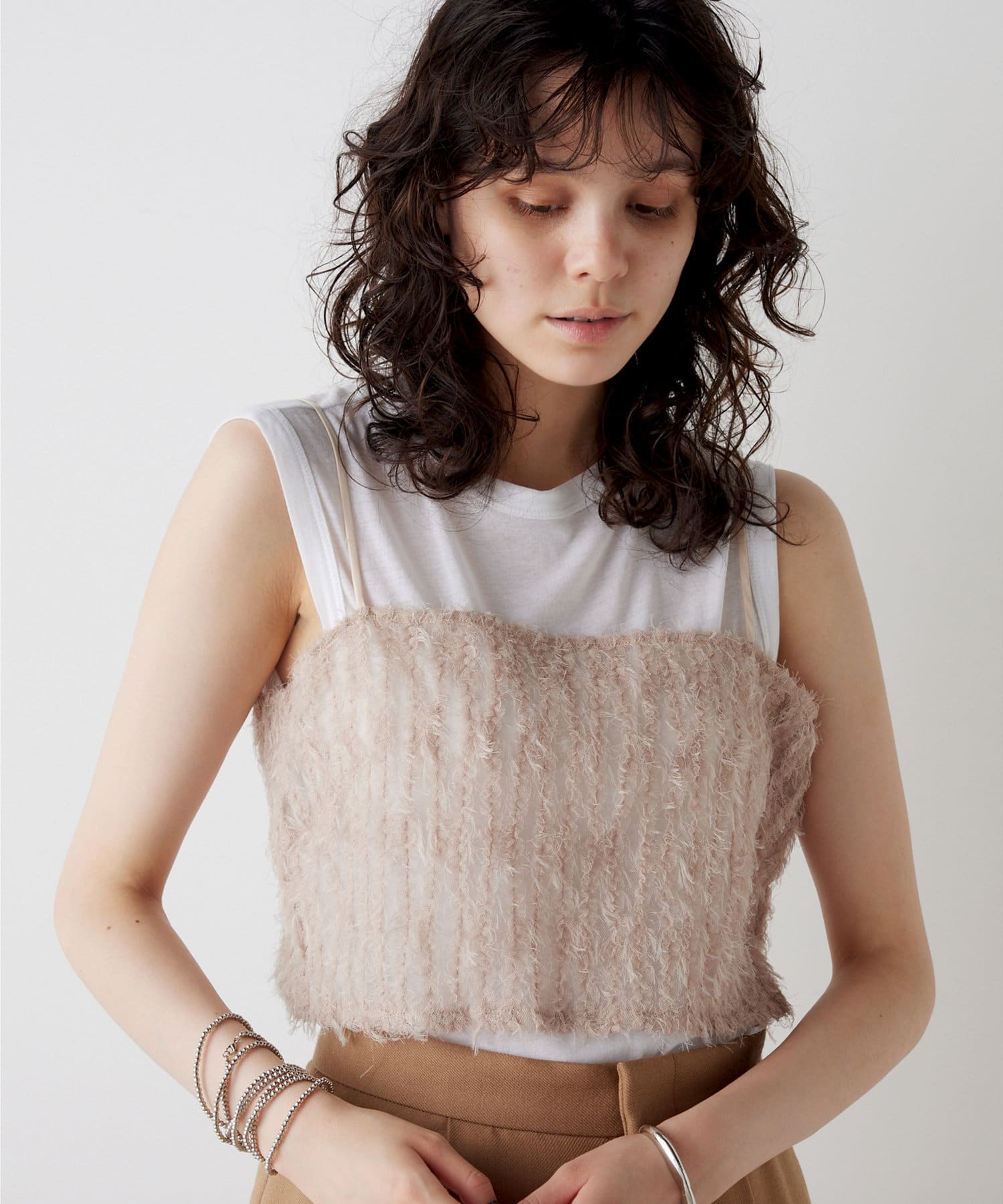 THE PAUSE】フェザーチュールビスチェ | Whim Gazette(ウィム ガゼット