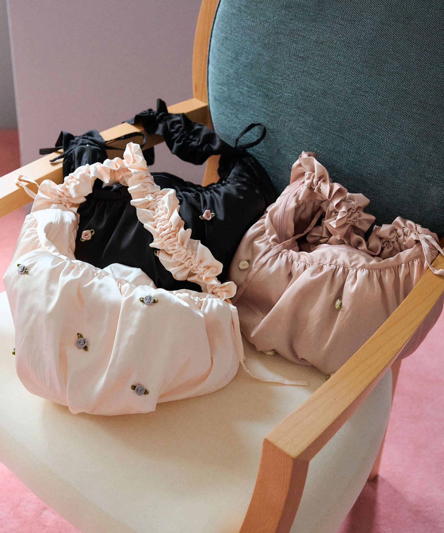 ミニローズコサージュ付きバッグ | OLIVE des OLIVE(オリーブ デ