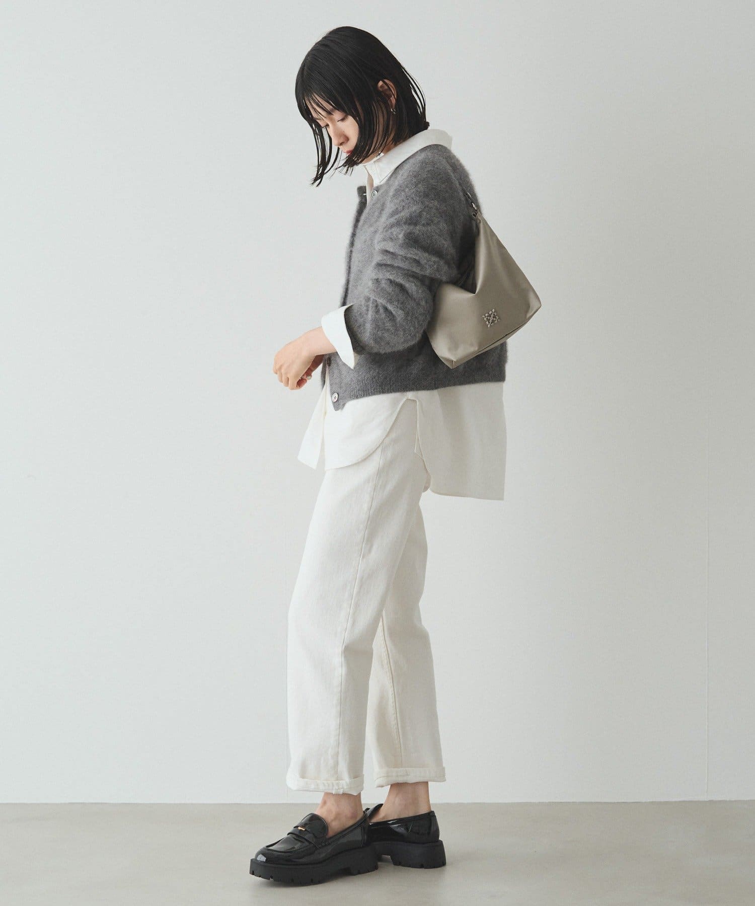 クラウズナイロンシンプルショルダーバッグ | russet(ラシット