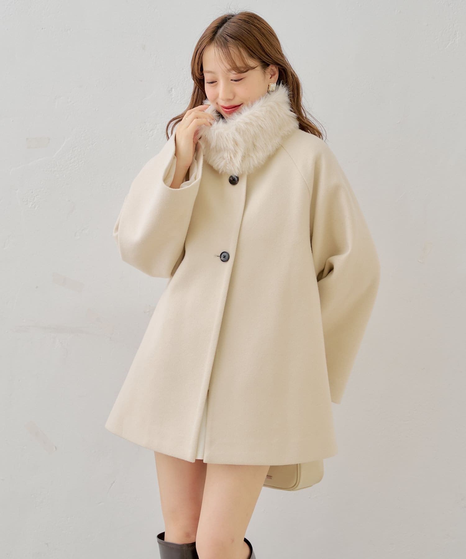 マルチウェイ】ファー取り外しケープコート | Chico(チコ)レディース