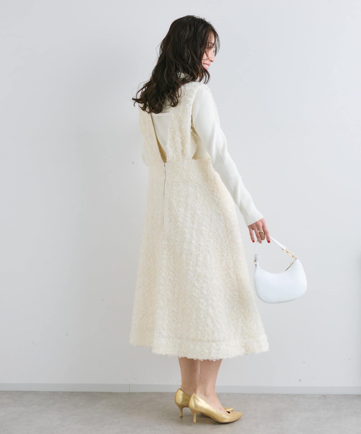 最強お上品ワンピ】スカラップフレアジャンドレ | La boutique BonBon