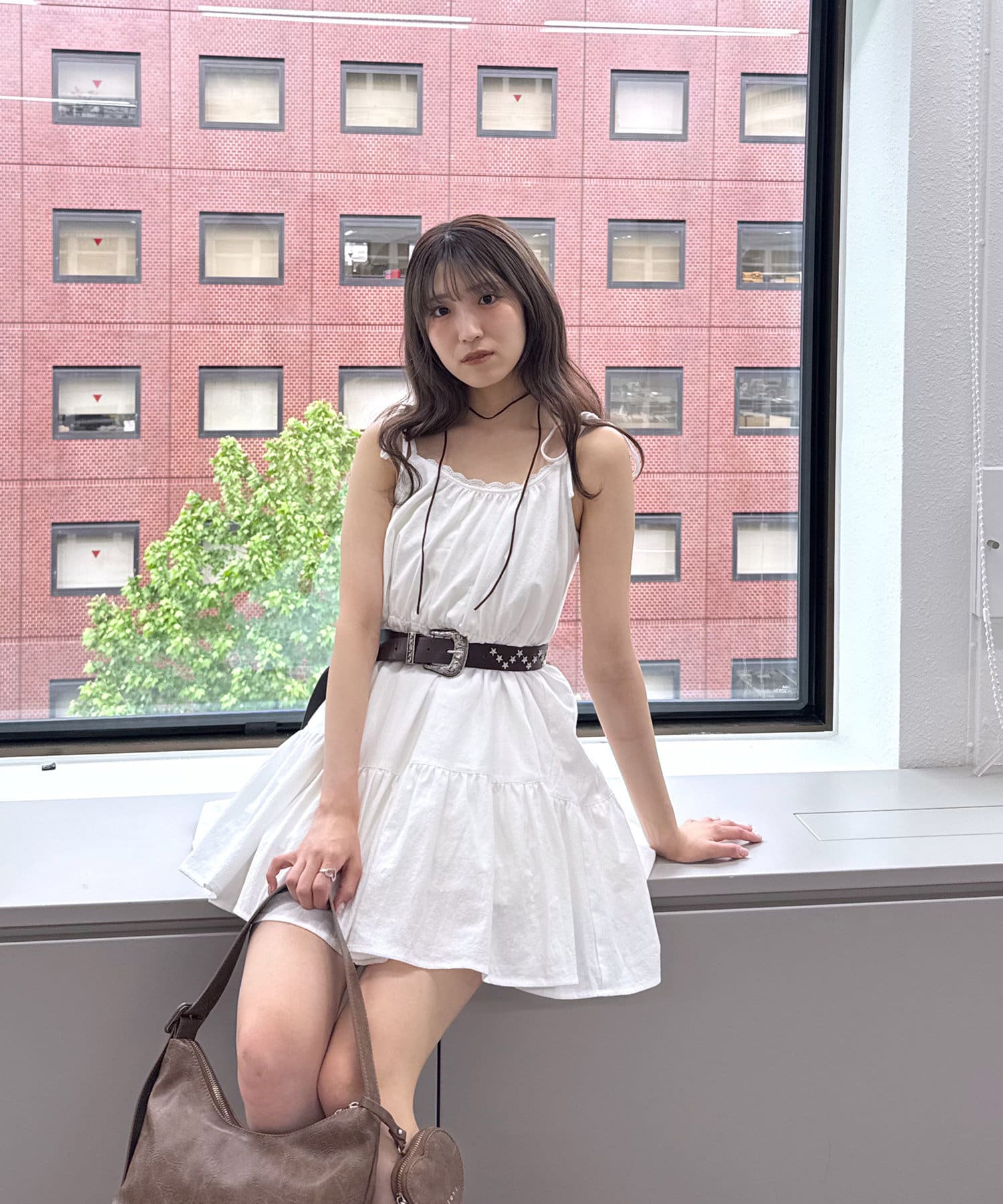 mline]コットンレース キャミワンピ | mline(エムライン)レディース