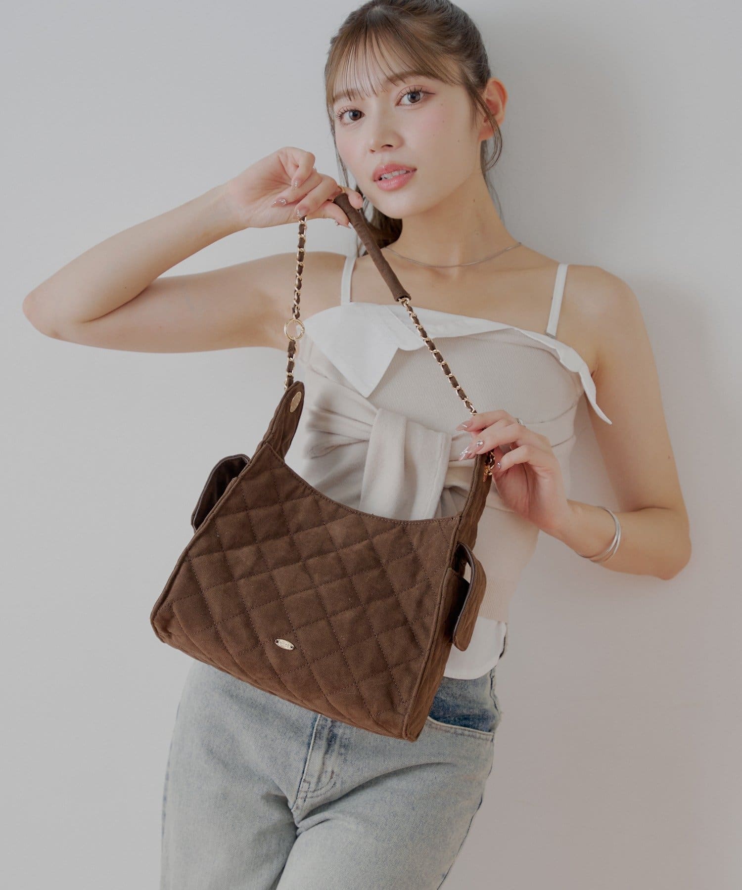 2wayチェーンショルダーキルティングバッグ | Chico(チコ)レディース