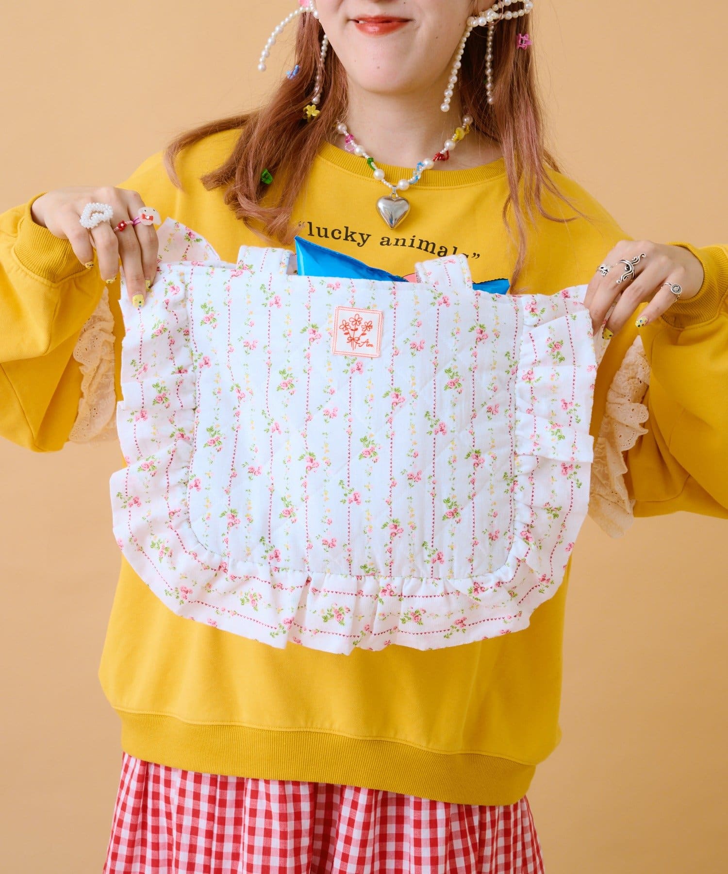 あみこ企画第2弾】花柄キルティングバッグ | w closet(ダブル