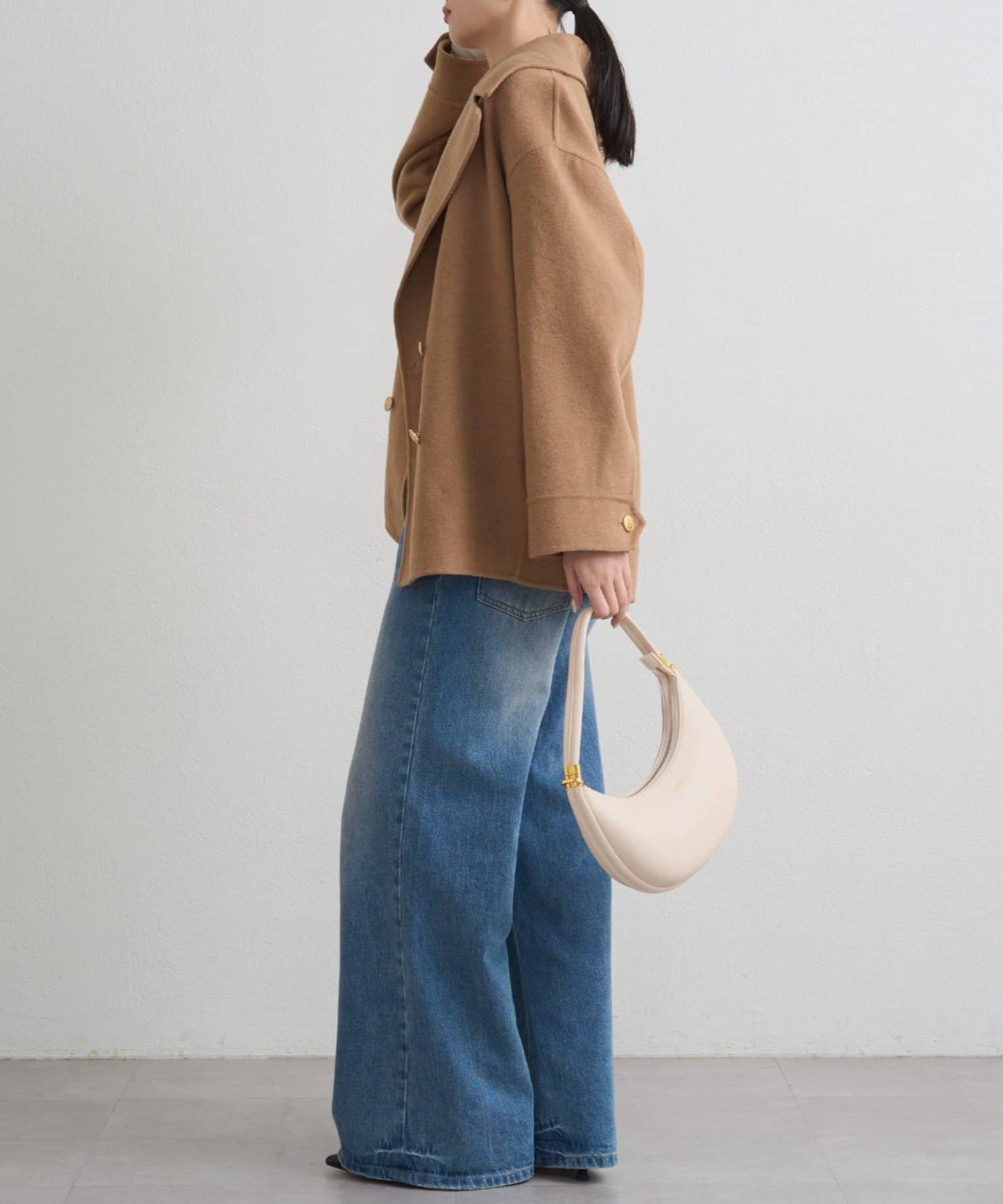 軽量コート】＠ld_hrm コラボよつもとキャメル / ミドルリバーコート