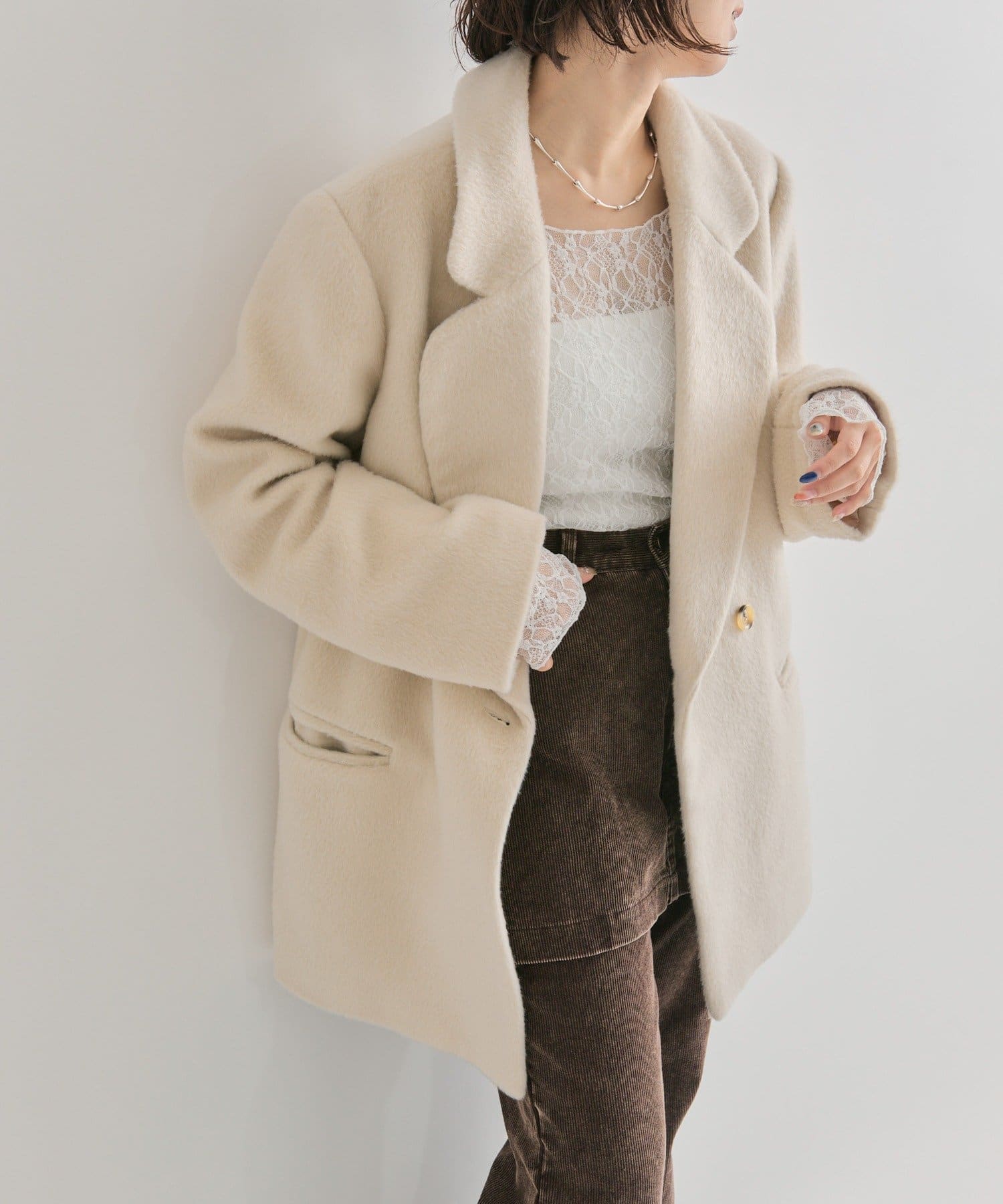 2サイズ展開】シャギーダブルジャケット | mystic(ミスティック