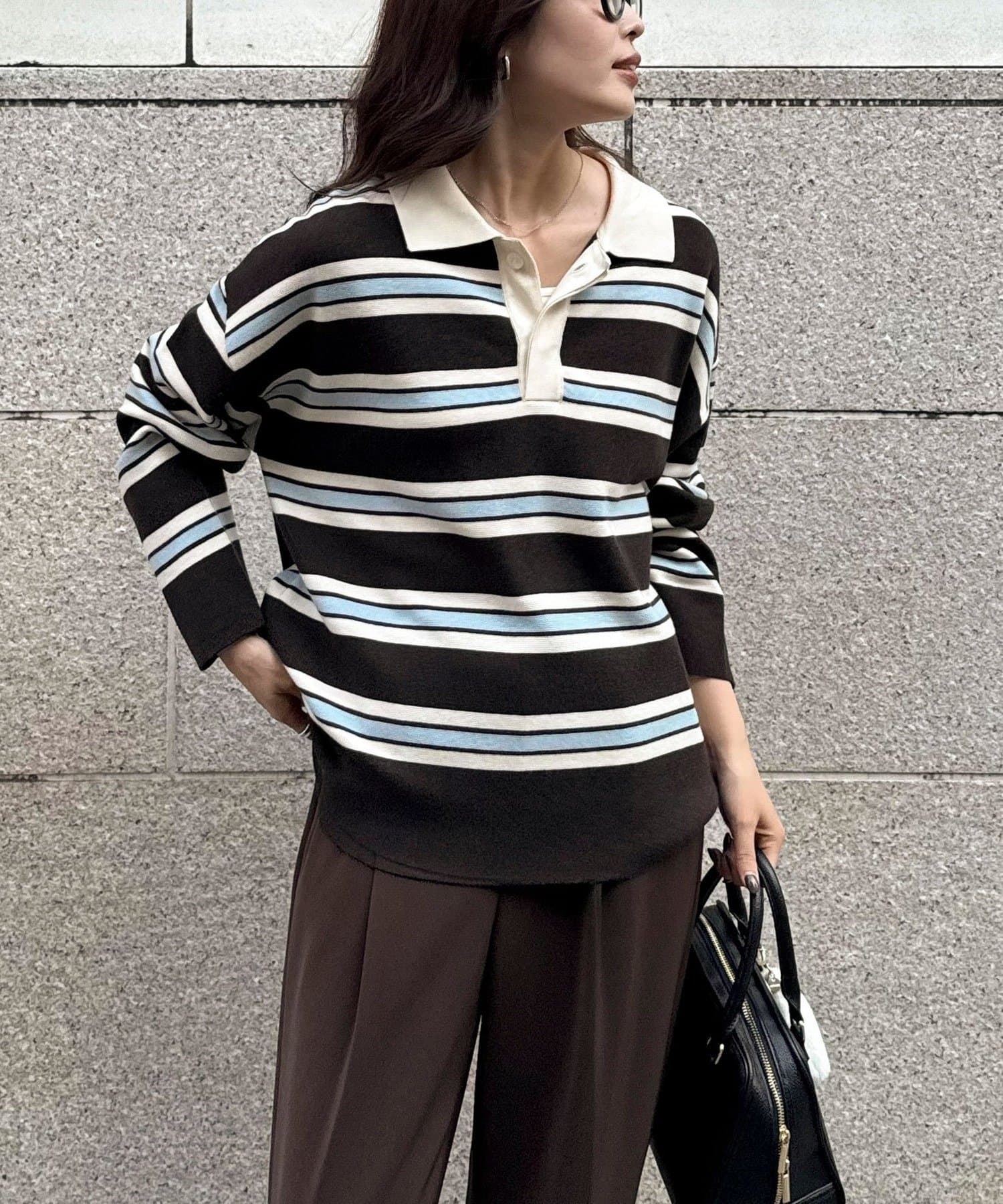 ラガーボーダーニットプルオーバー | FREDY & GLOSTER(フレディ アンド