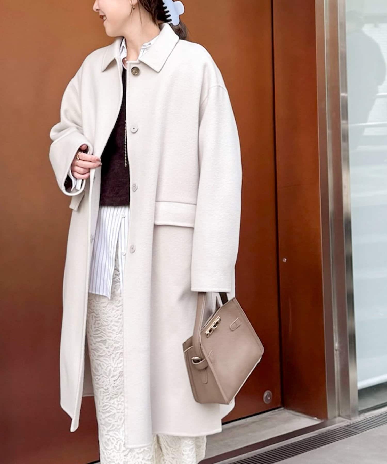 SUPER140リバーステンカラーコート | NOLLEY'S(ノーリーズ)レディース