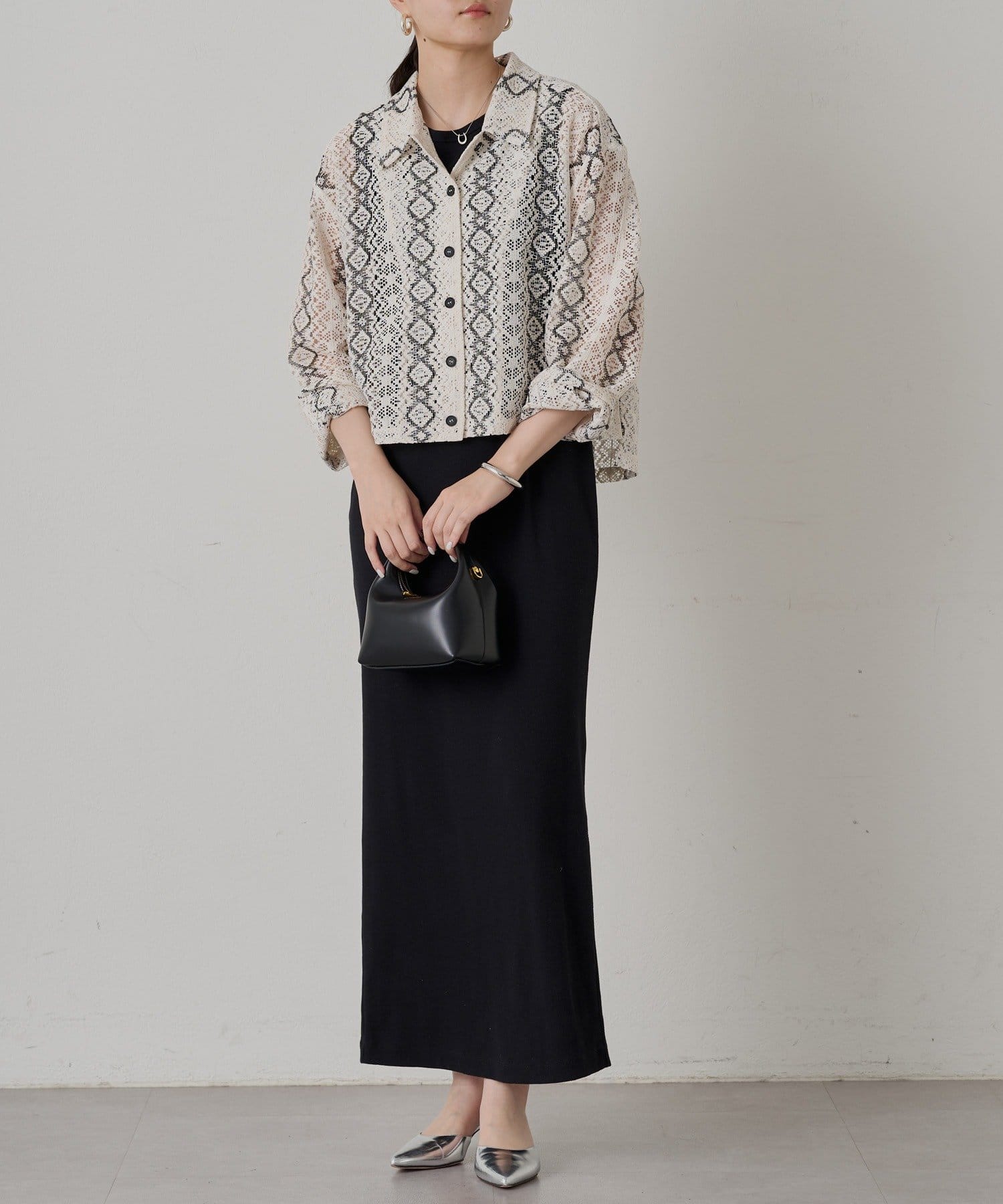 Loungedress】レース開襟シャツ | OUTLET(アウトレット)レディース