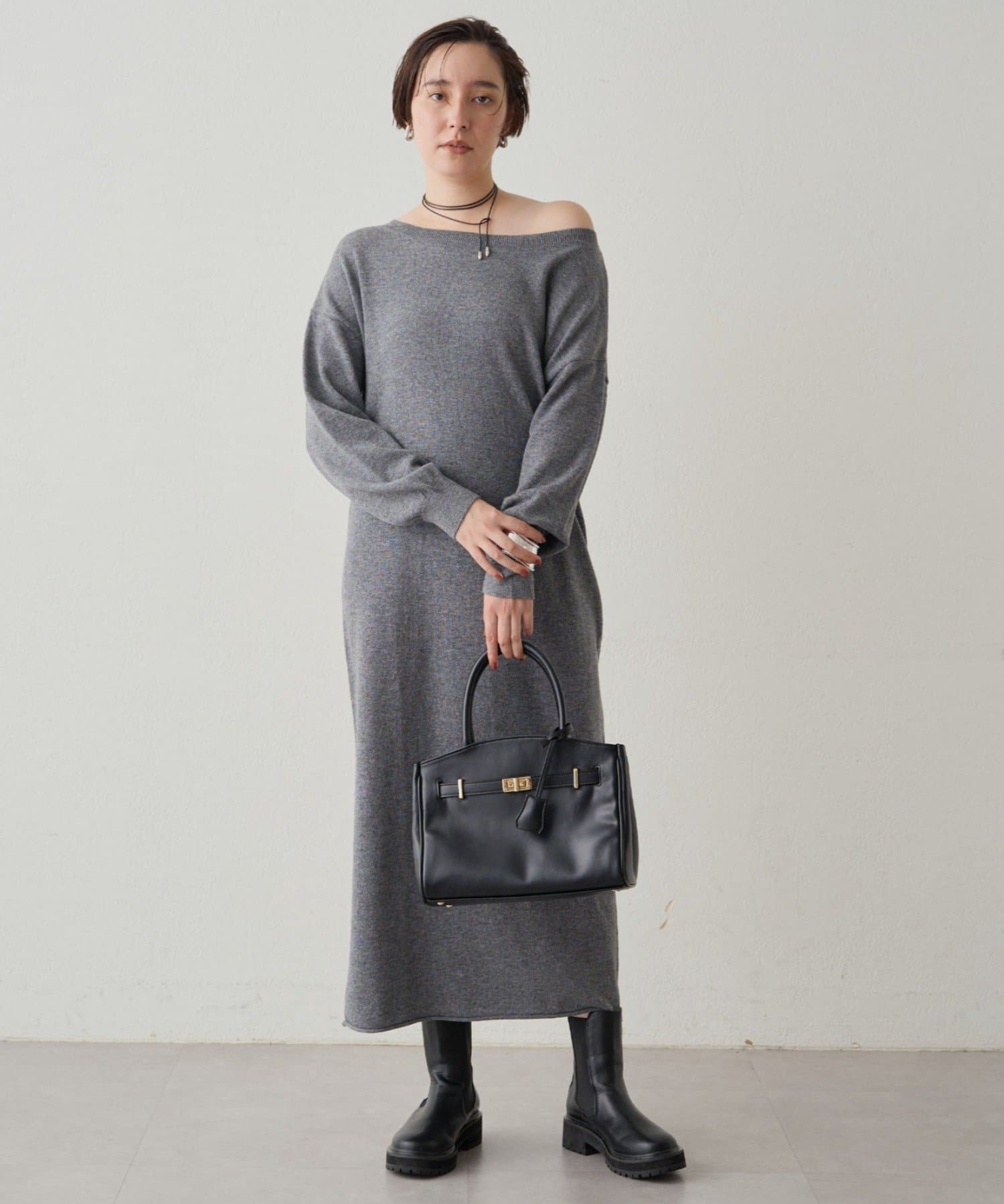 Loungedress】ウールカシミヤニットワンピース | OUTLET(アウトレット