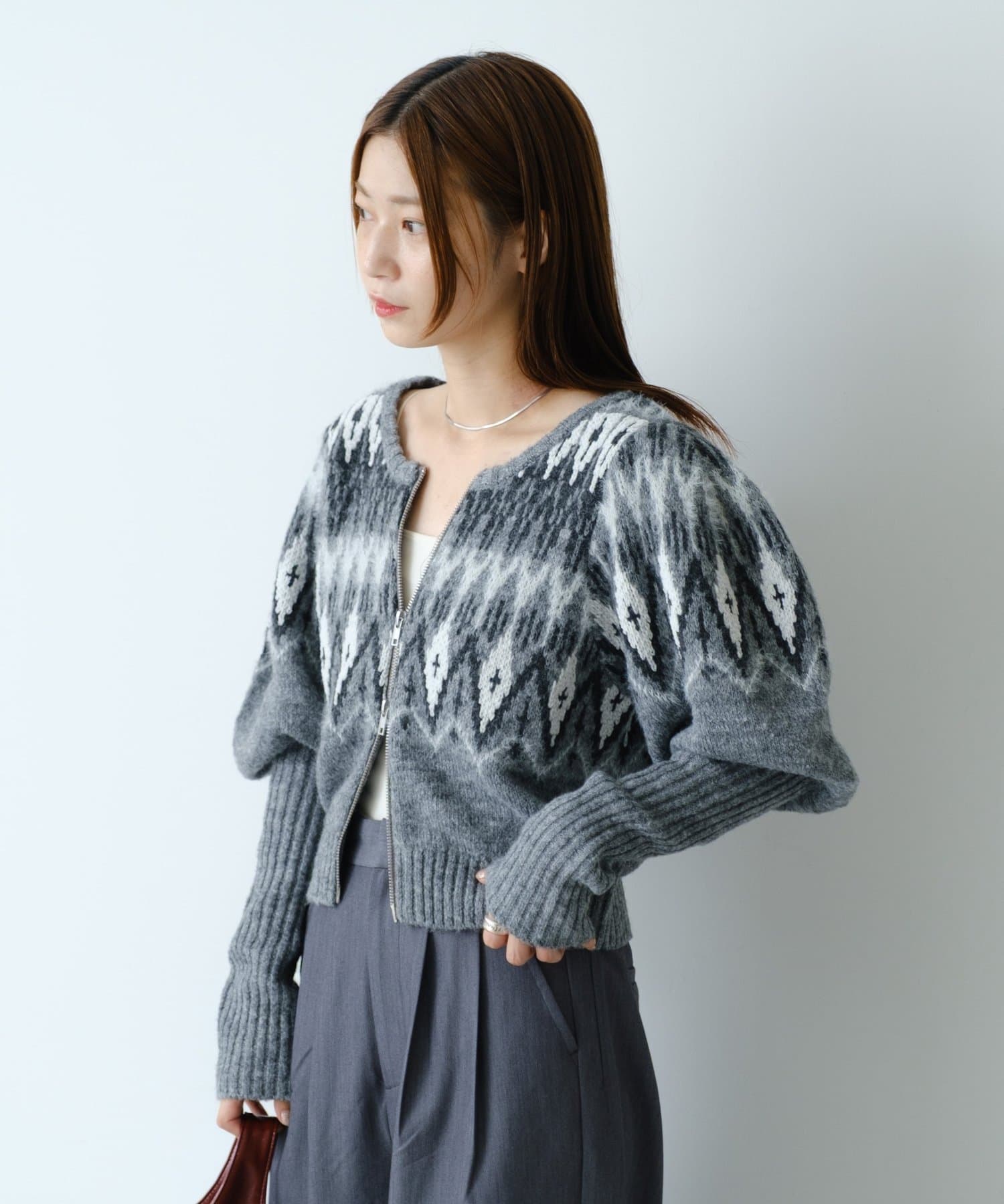 Kastane】ノルディックZIPカーディガン | OUTLET(アウトレット