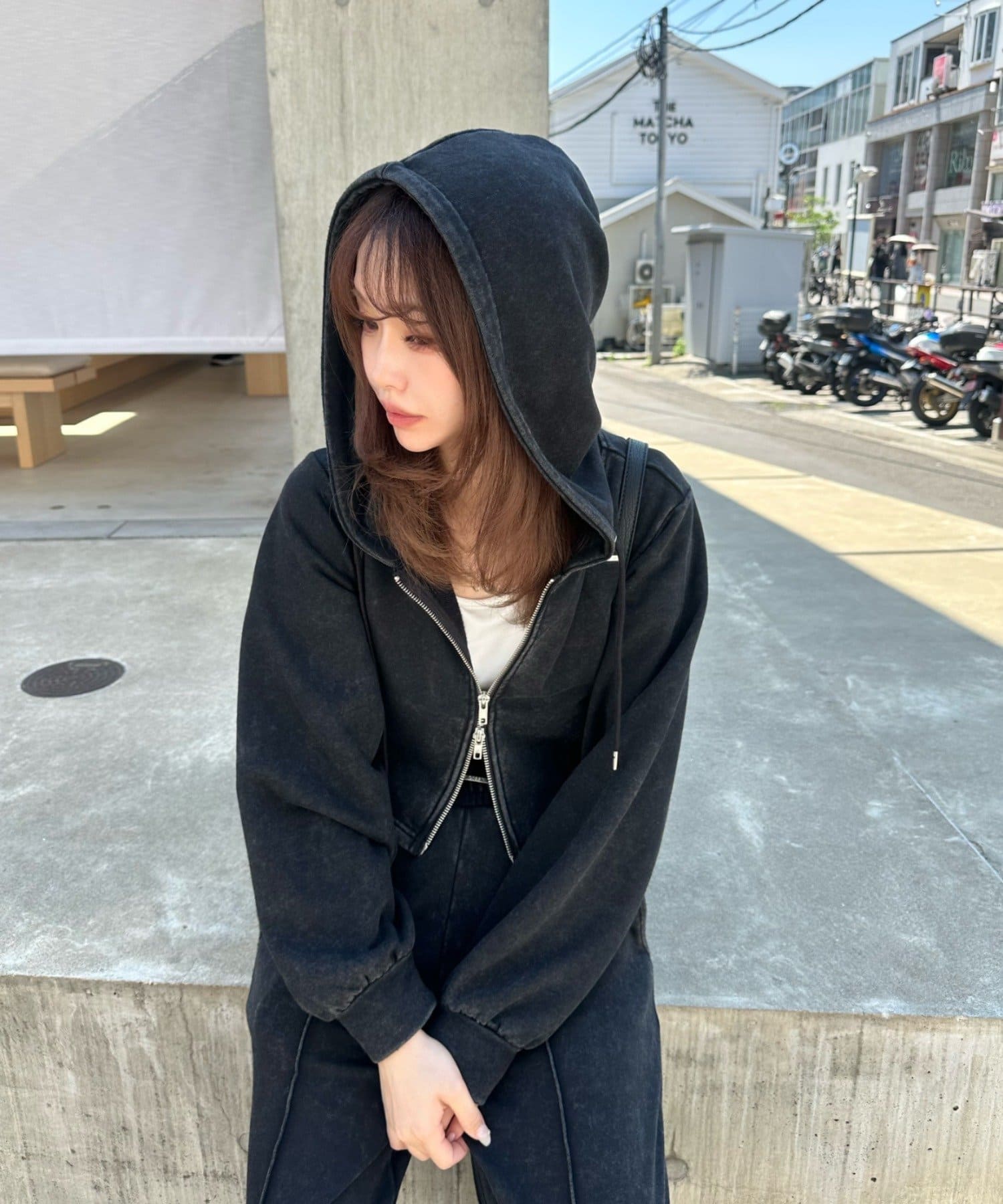 セットアップ対応】フード付ダブルジップパーカー | RAY CASSIN