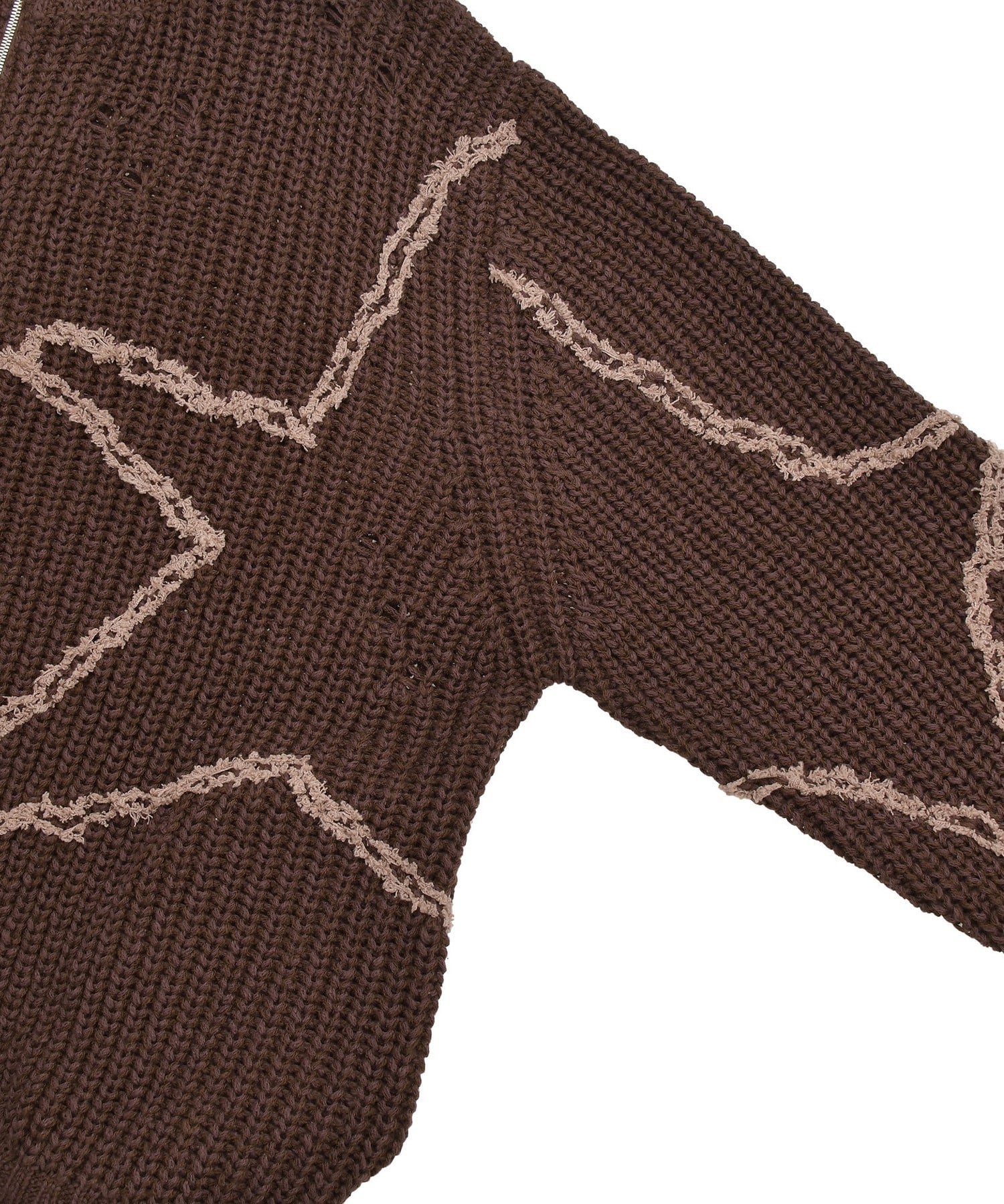 STAR☆ EMBROIDERY ZIP-UP KNIT CARDIGAN｜CONVERSE TOKYO (コンバース