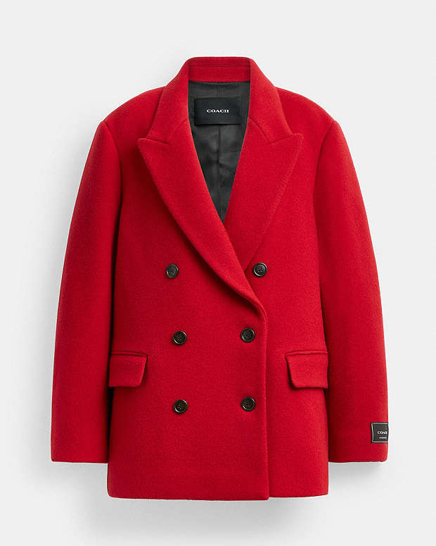 公式】COACH – コーチ | ショート コート・リサイクル ウール