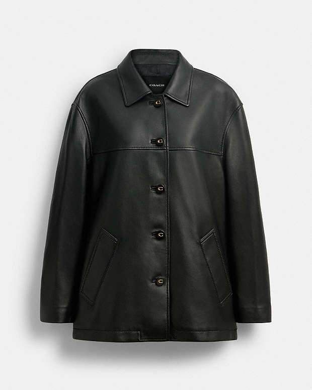 公式】コーチアウトレット | レザー コート