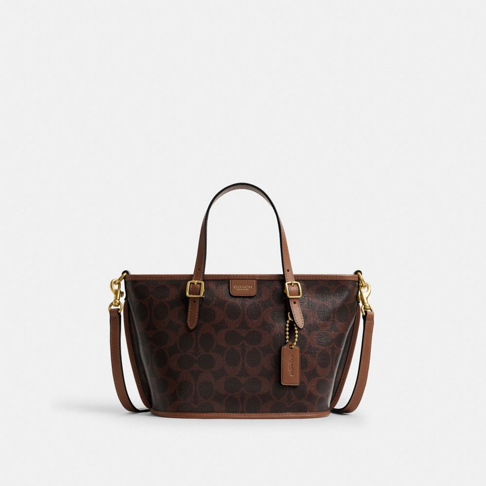 COACH® | Taxi Tote Bag 21 In Signature Canvas