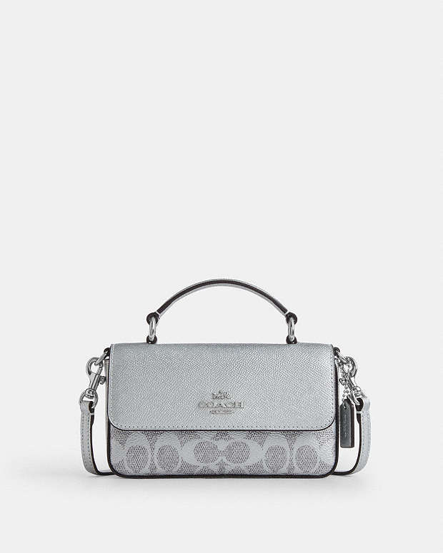 COACH® CZ | Mini Josie Top Handle Bag In Signature Canvas