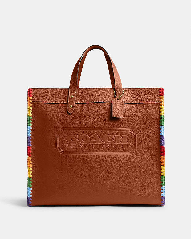 公式】COACH – コーチ | フィールド トート 40・レインボー クロシェ