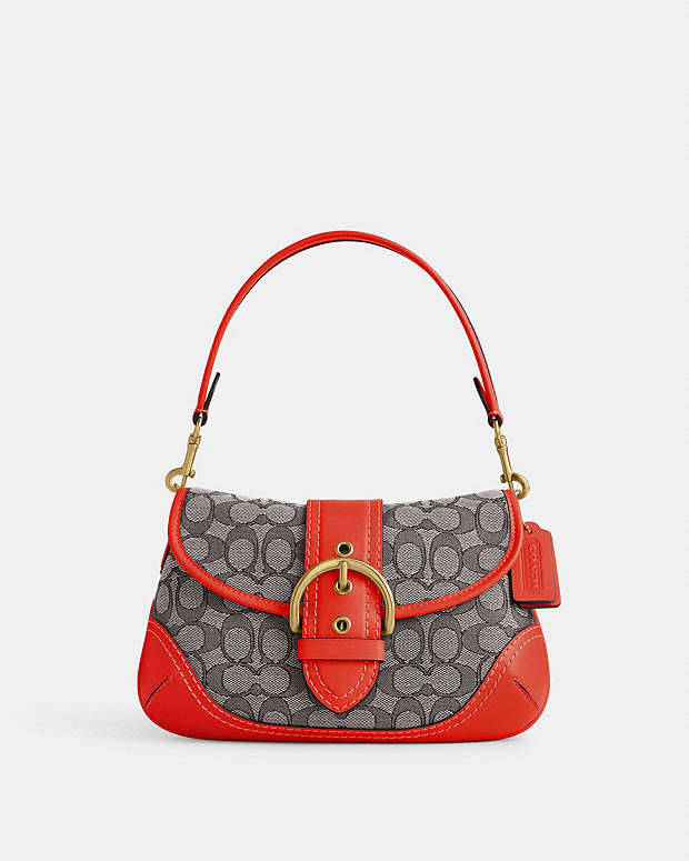 COACH® GB | Soho Flap Bag In Signature Jacquard