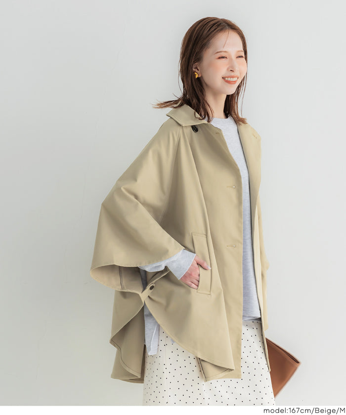 セール☆4990円→3990円 トレンチポンチョコート レディース 送料無料