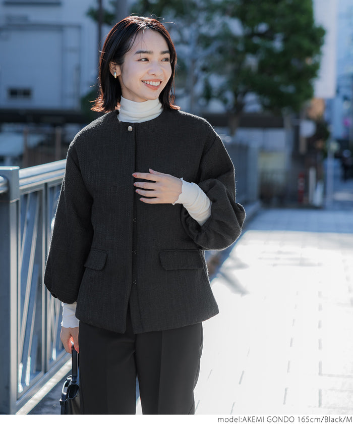 2点セット ツイードジャケットセットアップ レディース 送料無料