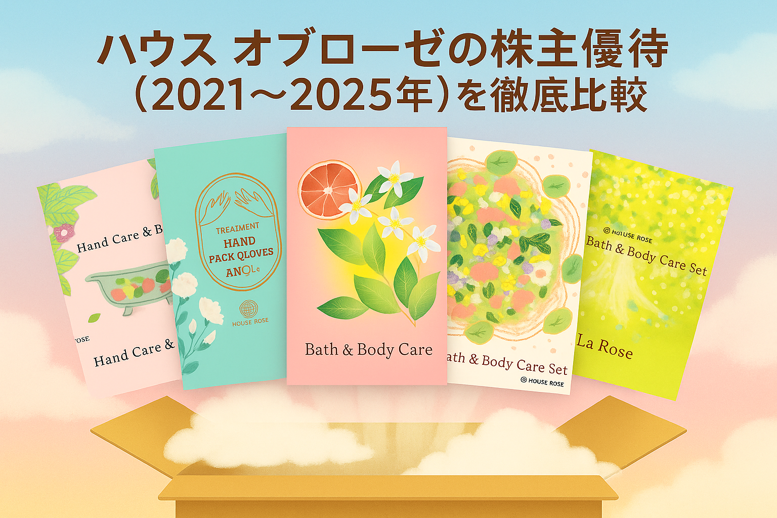 ハウスオブローゼ株主優待2025】5年分の優待品を徹底比較！優待＋配当