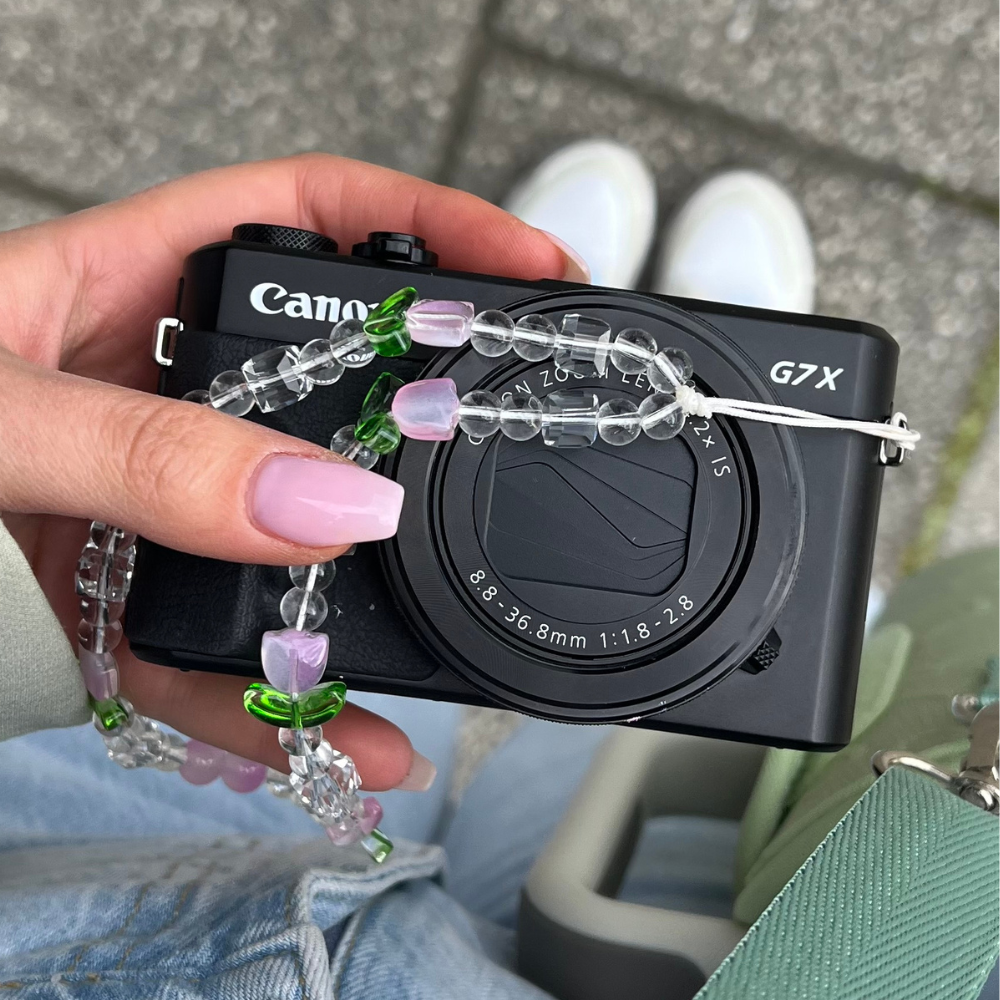 Beaded Phone Strap - Cute Tulips | Phone Charm | Coconut Lane