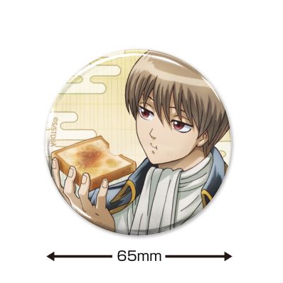 シャープ公式通販】 銀魂 描き下ろし 沖田総悟 65mm缶バッジ 朝は眠い