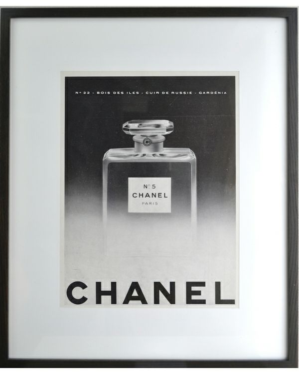 アートポスター】CHANEL（シャネル）パフュームNo.5のモノトーン