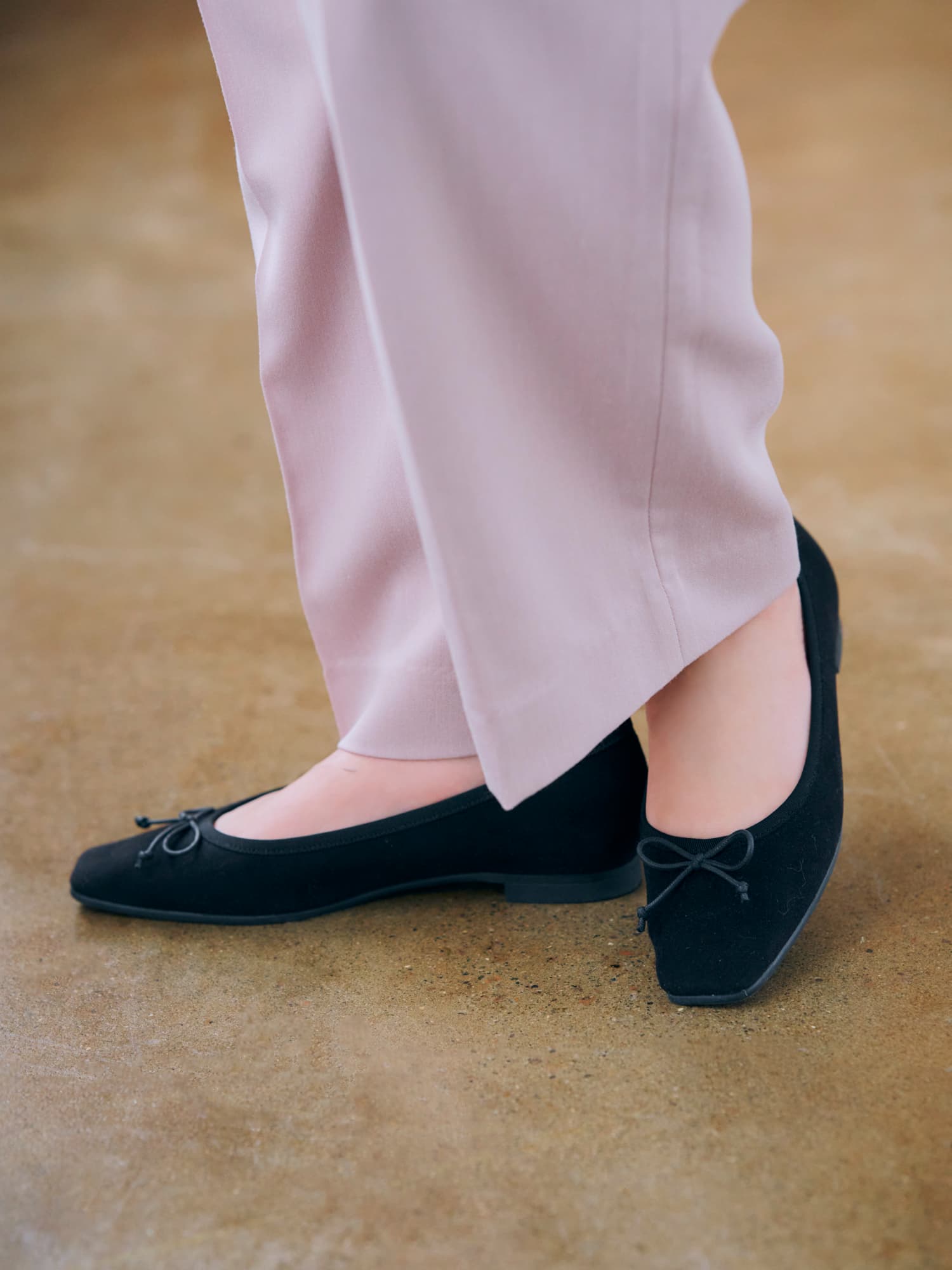 スクエアトゥバレエシューズ | 小柄・低身長女性向けファッション通販