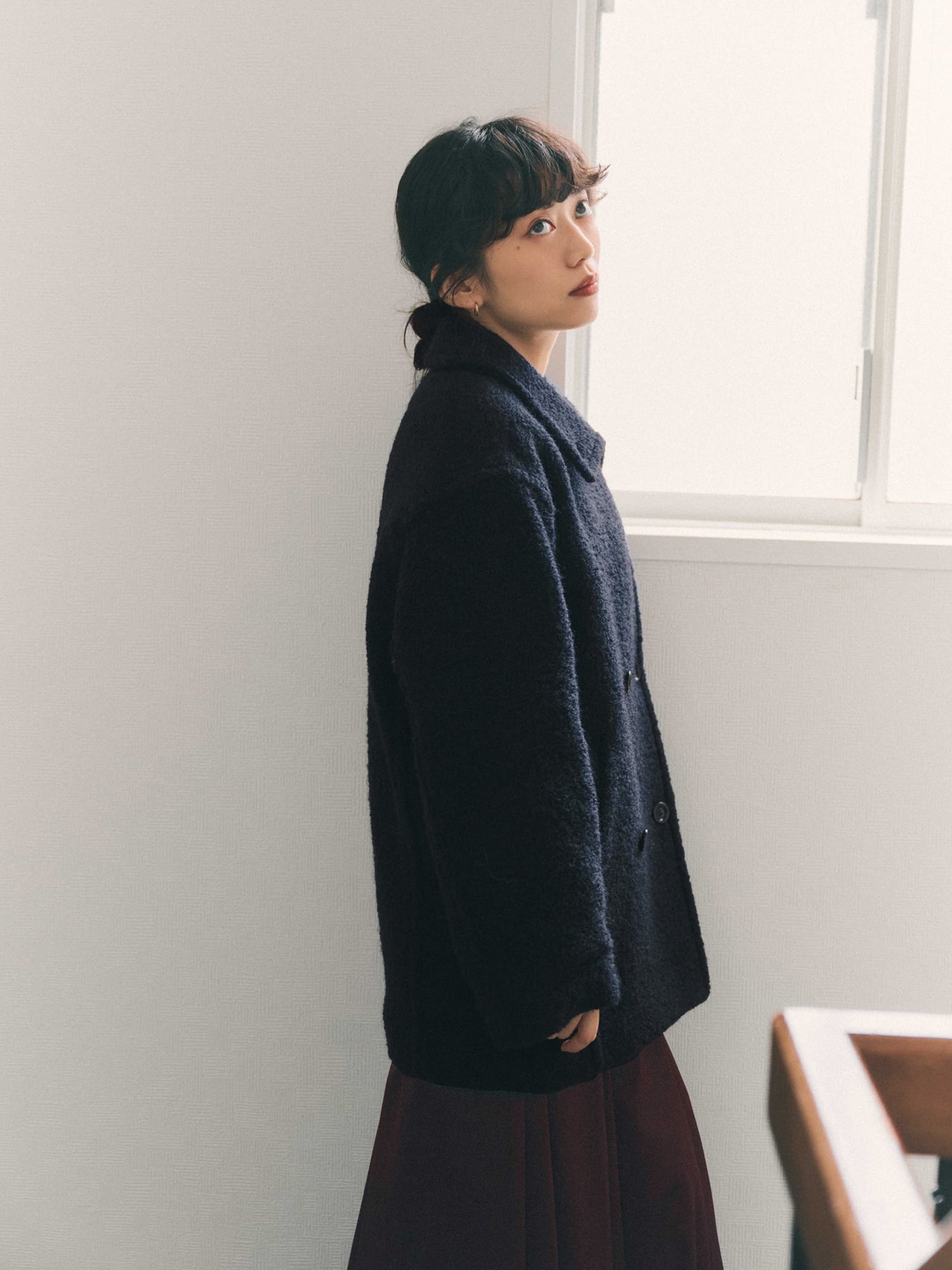 ウールループダブルコート | 小柄・低身長女性向けファッション通販