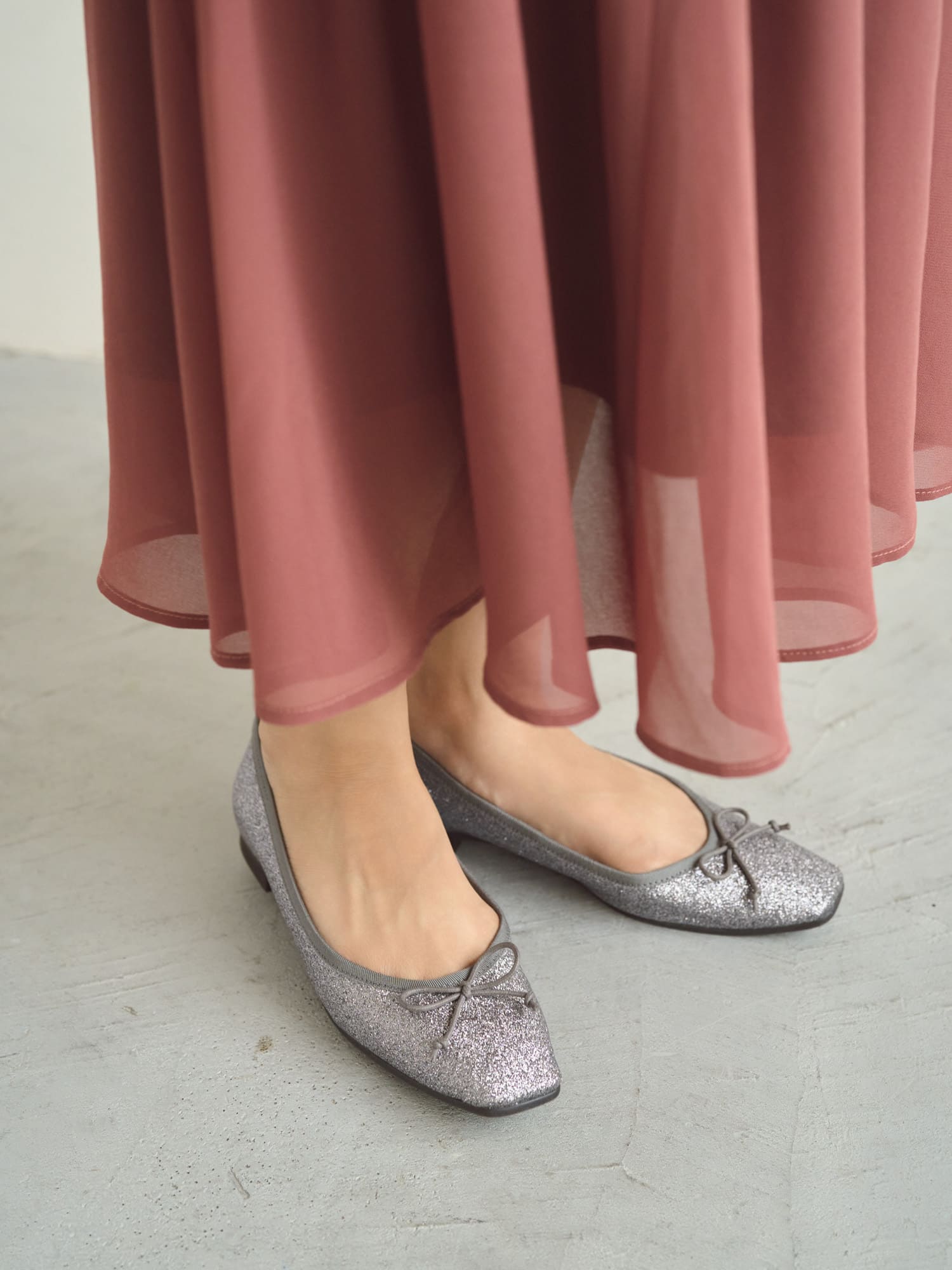 スクエアトゥバレエシューズ | 小柄・低身長女性向けファッション通販