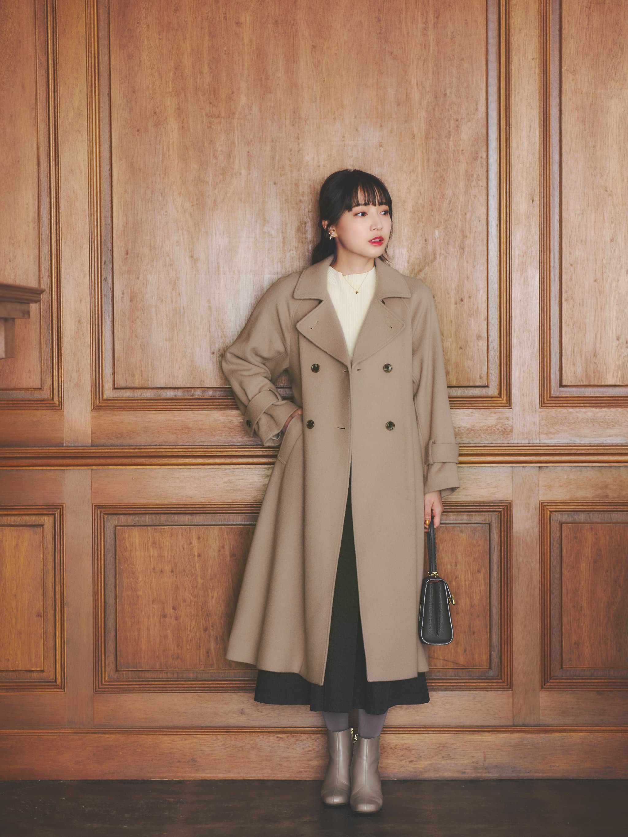 バックフレアウールコート-short & regular | 小柄・低身長女性向け