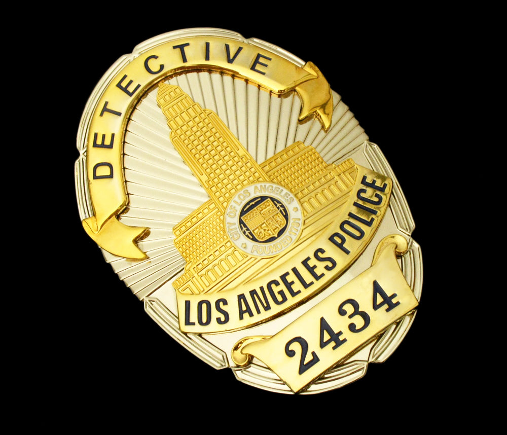LAPD Detective #2434 Los Angeles Police Badge Solid Copper Replica