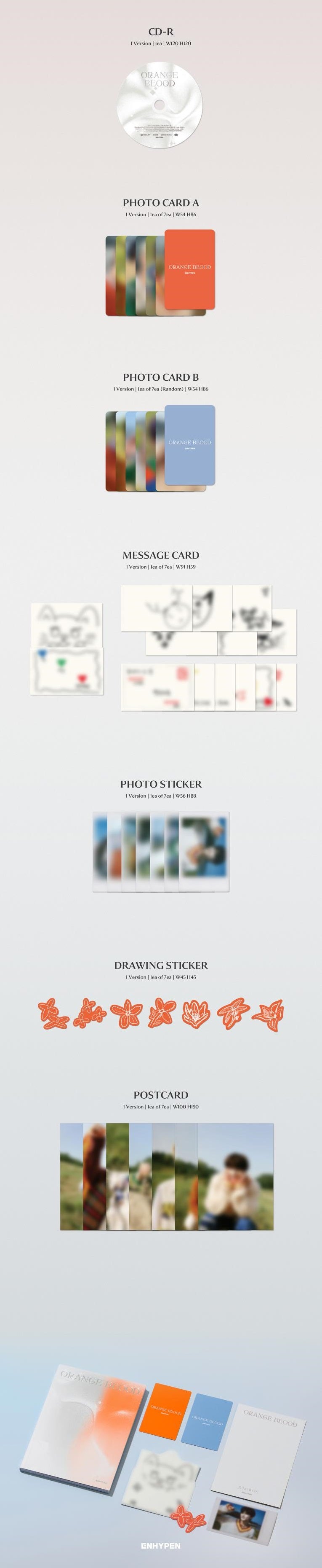 ENHYPEN - ORANGE BLOOD 5TH MINI ALBUM ENGENE VER. | COKODIVE