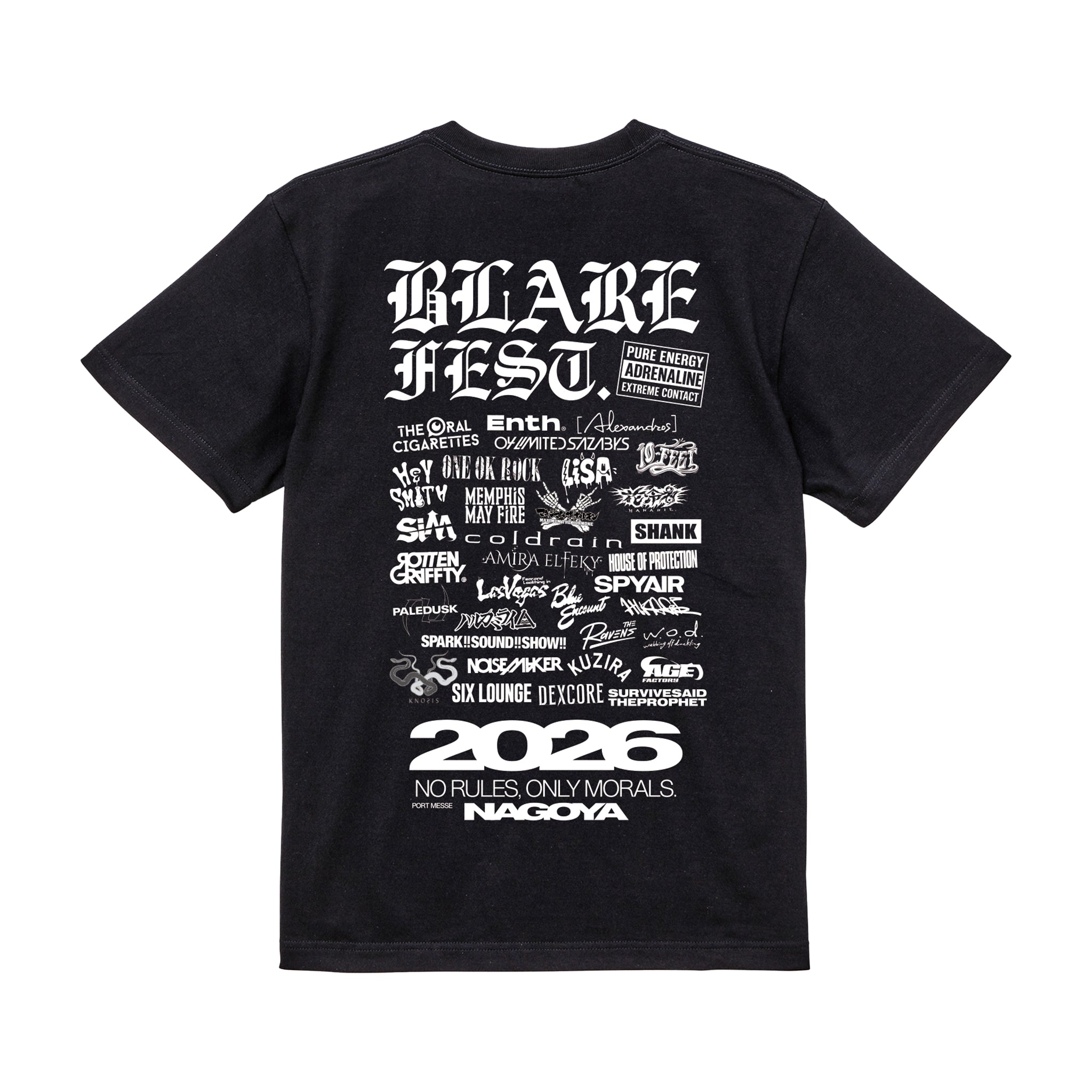 受注生産 】BLARE FEST. 2026 T-SHIRT【2】（BLACK）（予約