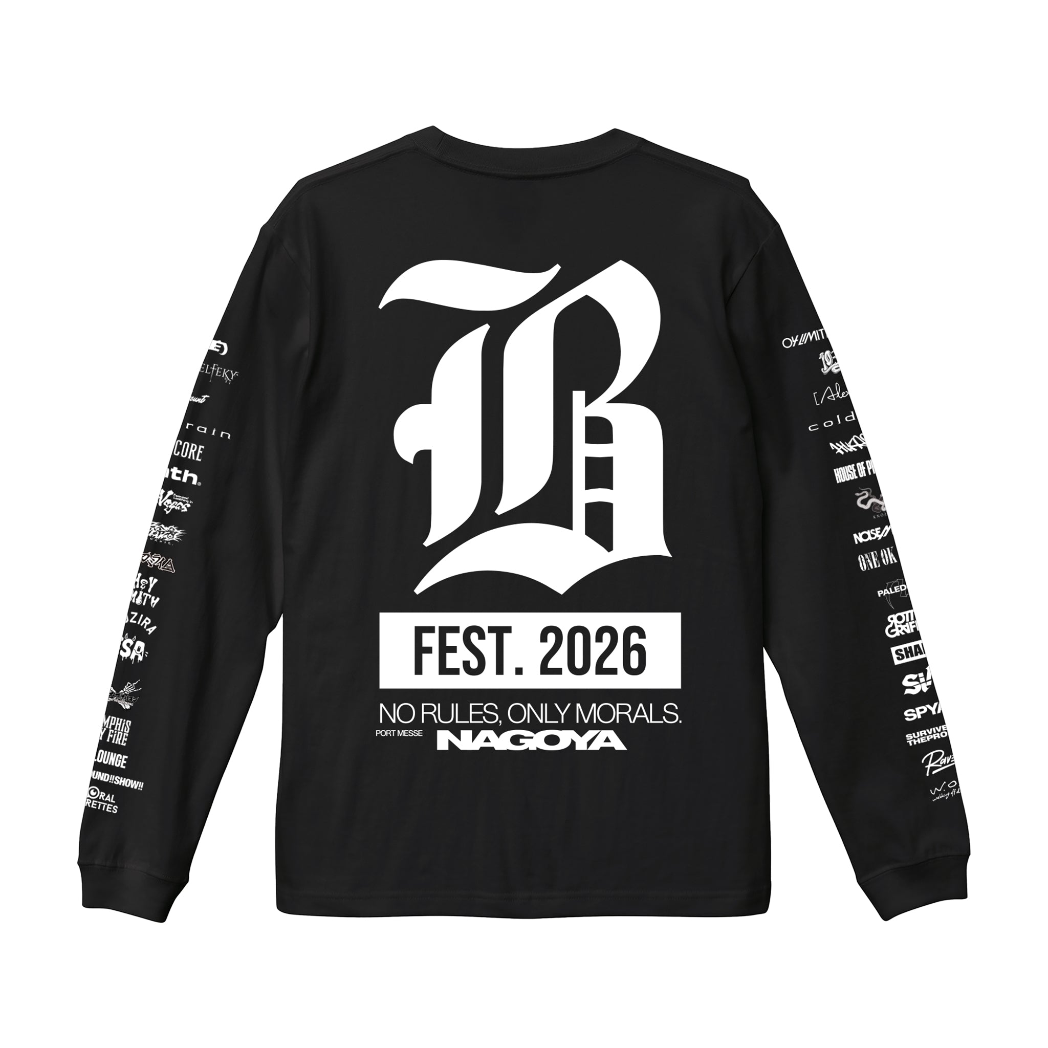 受注生産 】BLARE FEST. 2026 LONG SLEEVE【2】（BLACK）（予約