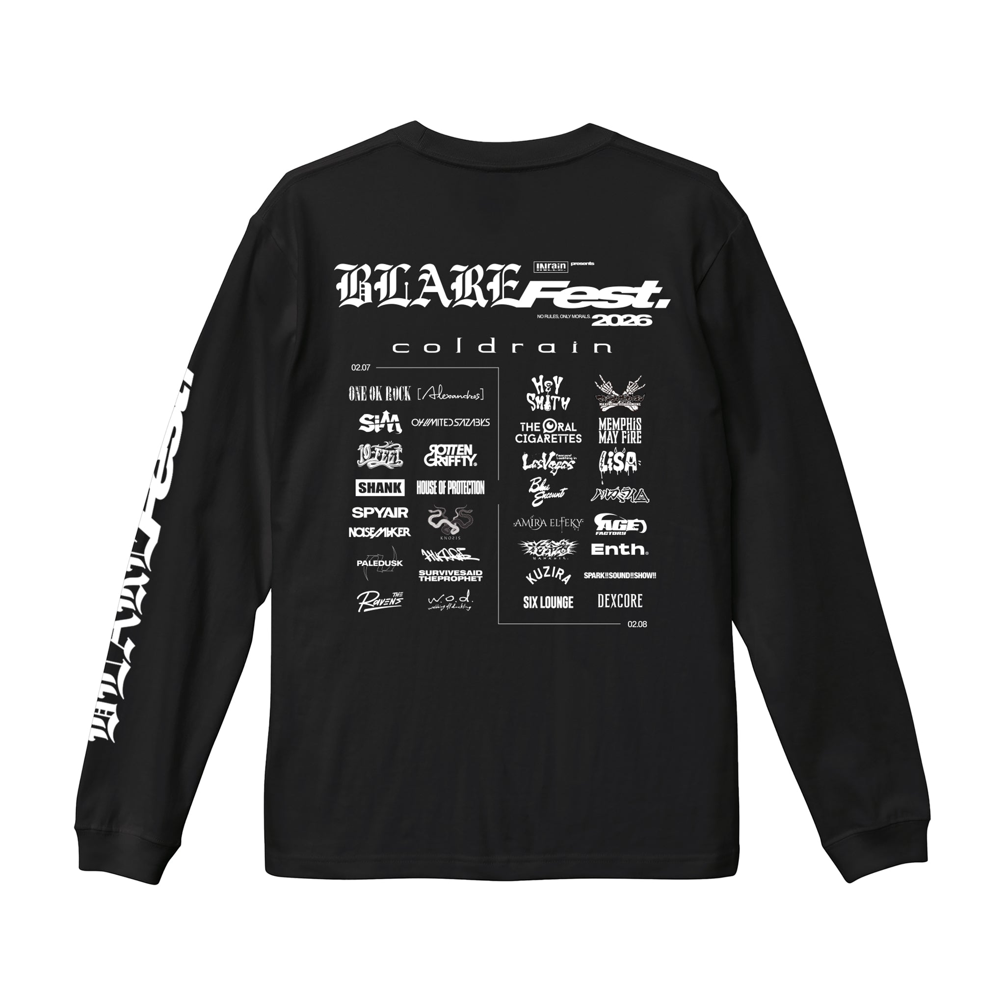 受注生産 】BLARE FEST. 2026 LONG SLEEVE【1】（予約） – coldrain.jp