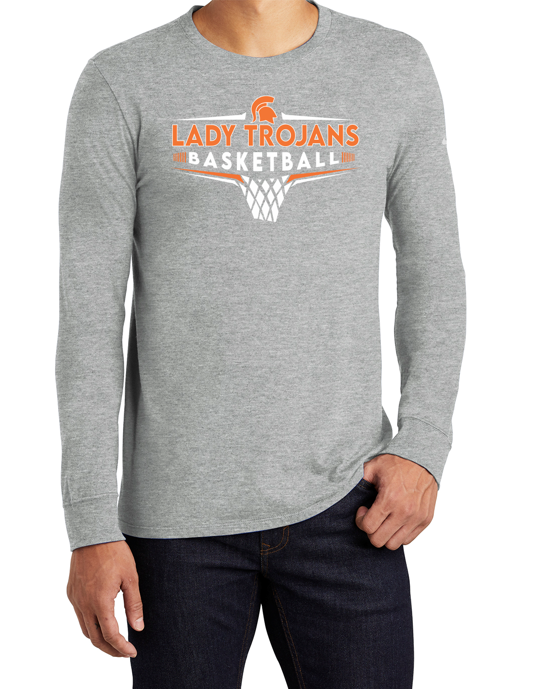 East McDowell Lady Trojans Basketball Nike Long Sleeve Shirts