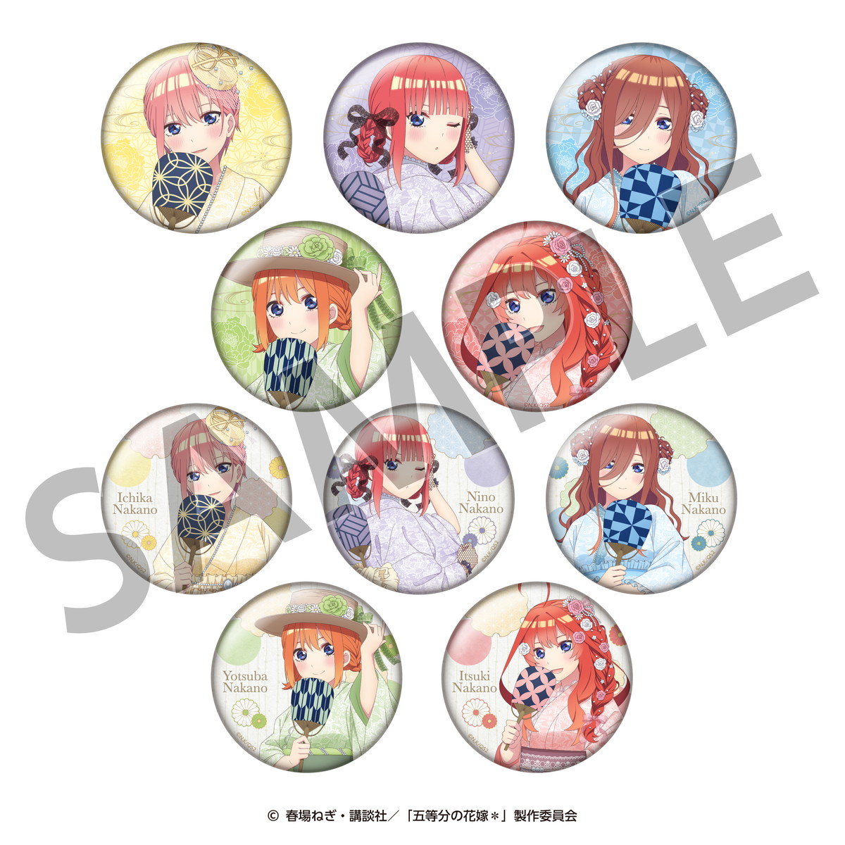 五等分の花嫁 納涼Style 二乃・三玖ら浴衣姿の描き下ろしグッズ 9月発売!